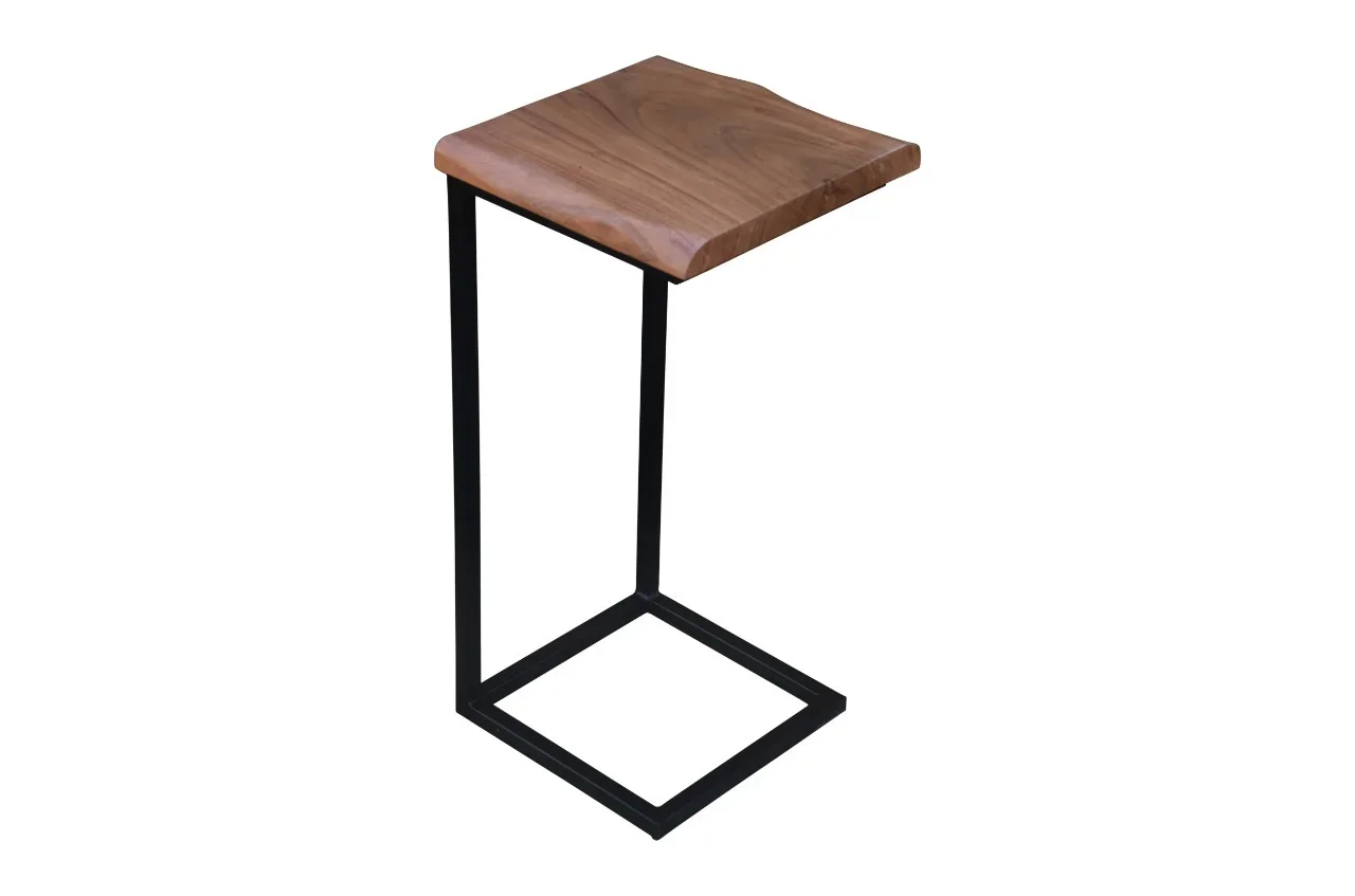 Live Edge Beistelltisch Akazienholz | Schmal 34 cm - Mokana Furniture