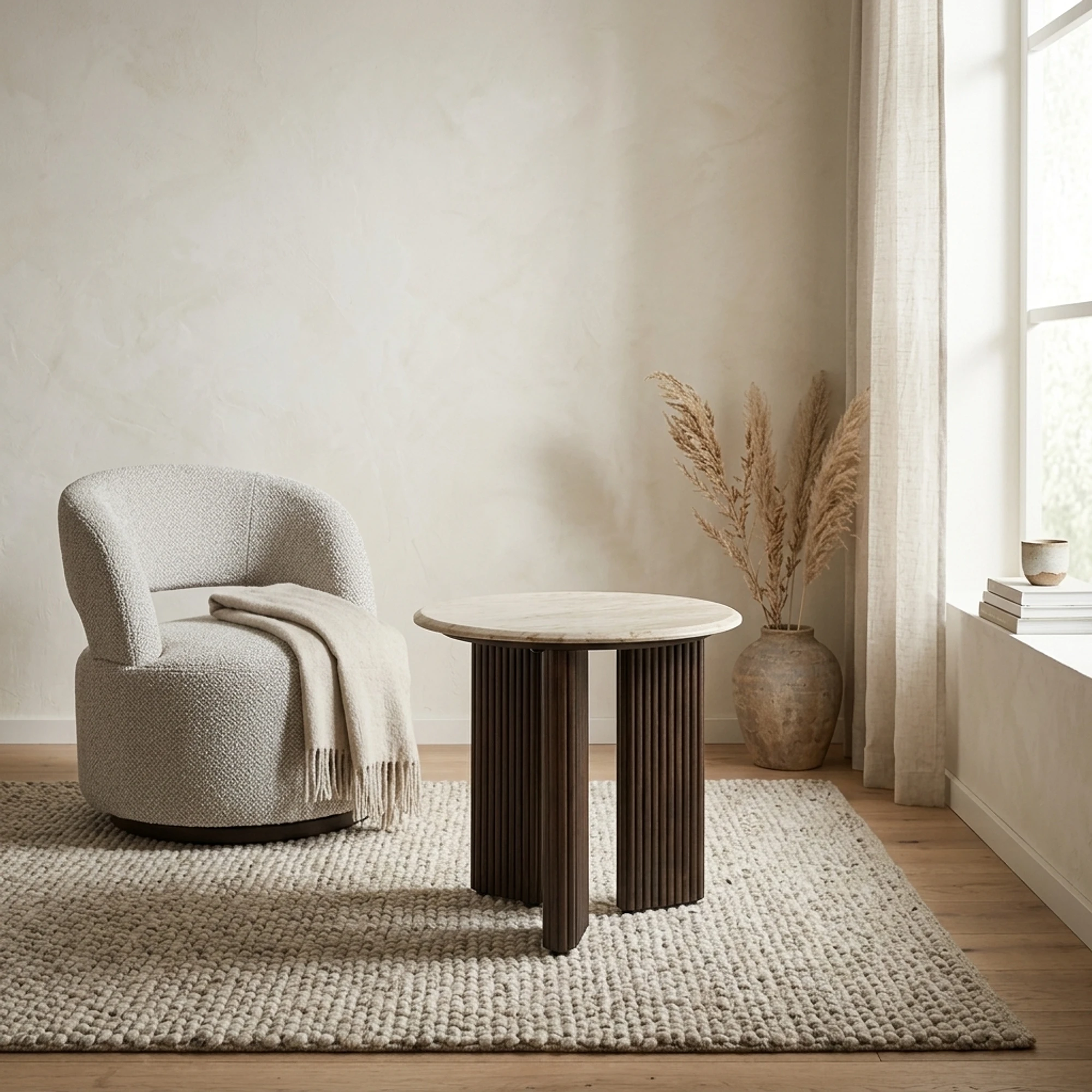 Side Table Mayfield brown 55Ø - Richmond Interiors