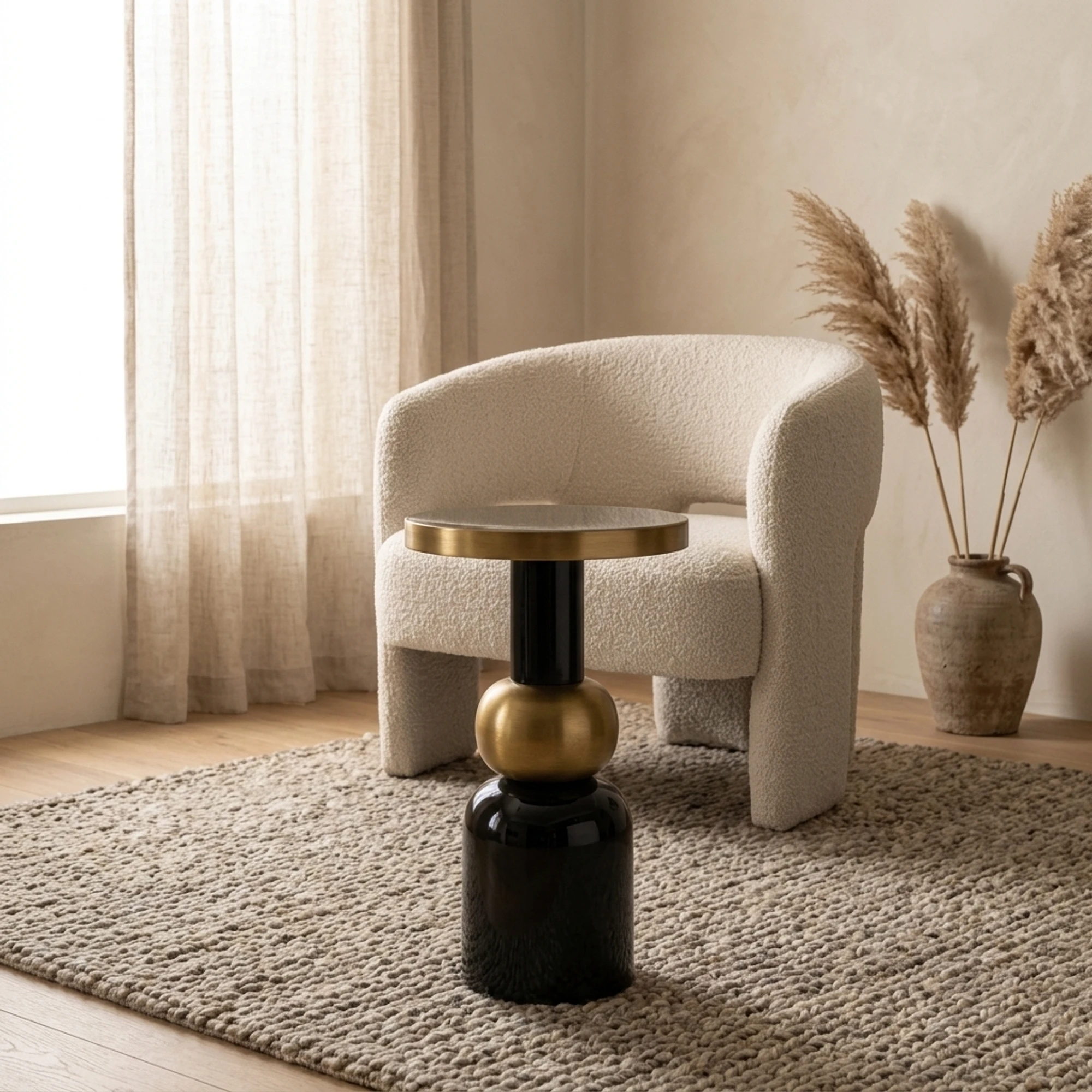 Beistelltisch Mose black 41Ø - Richmond Interiors