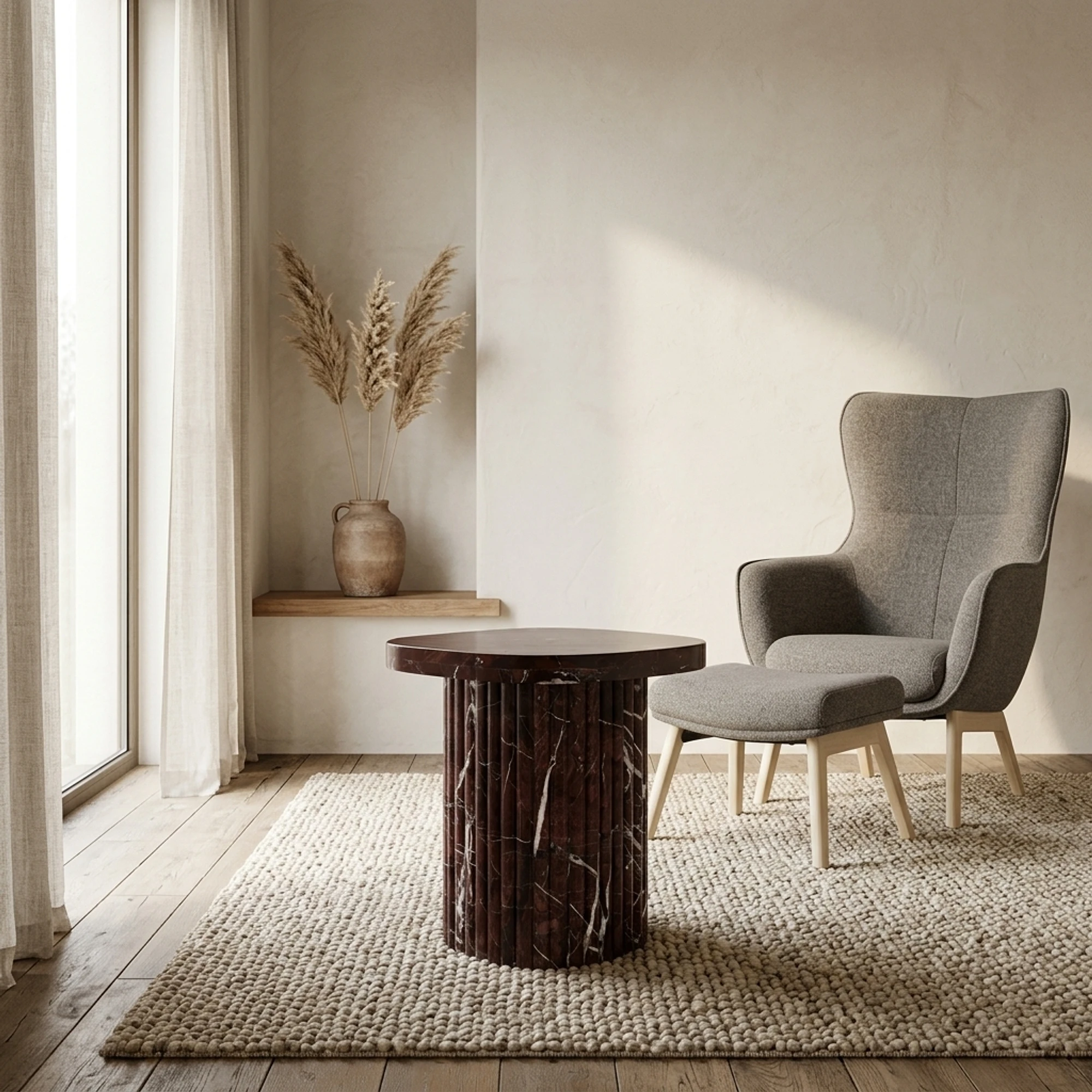 Side Table Orchid burgundy - Richmond Interiors