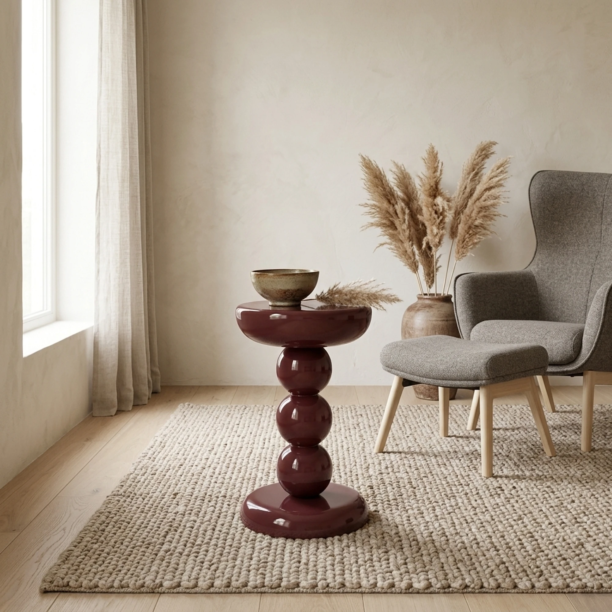 Beistelltisch Reid burgundy - Richmond Interiors