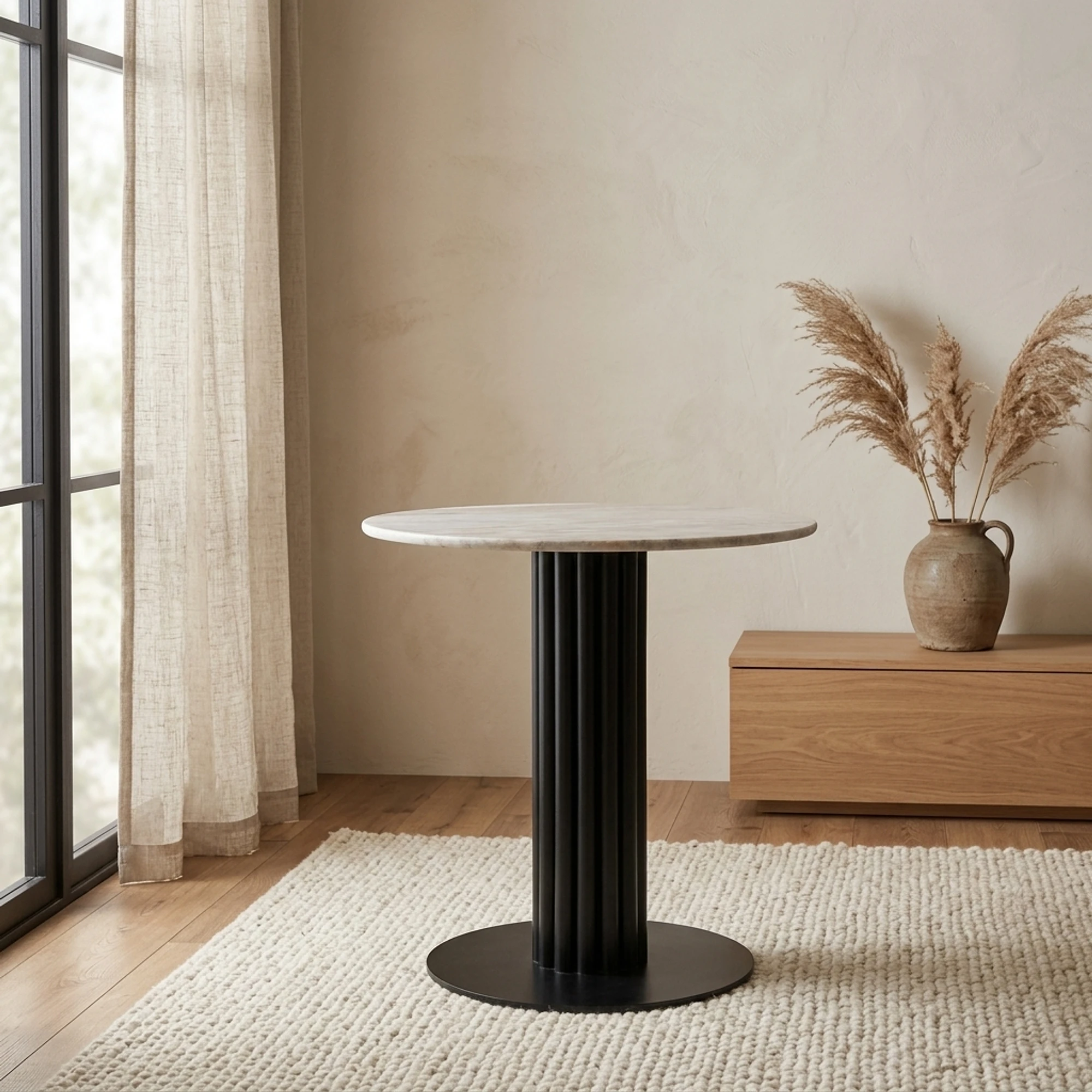 Bistro table Nyon Blush beige 75Ø - Richmond Interiors