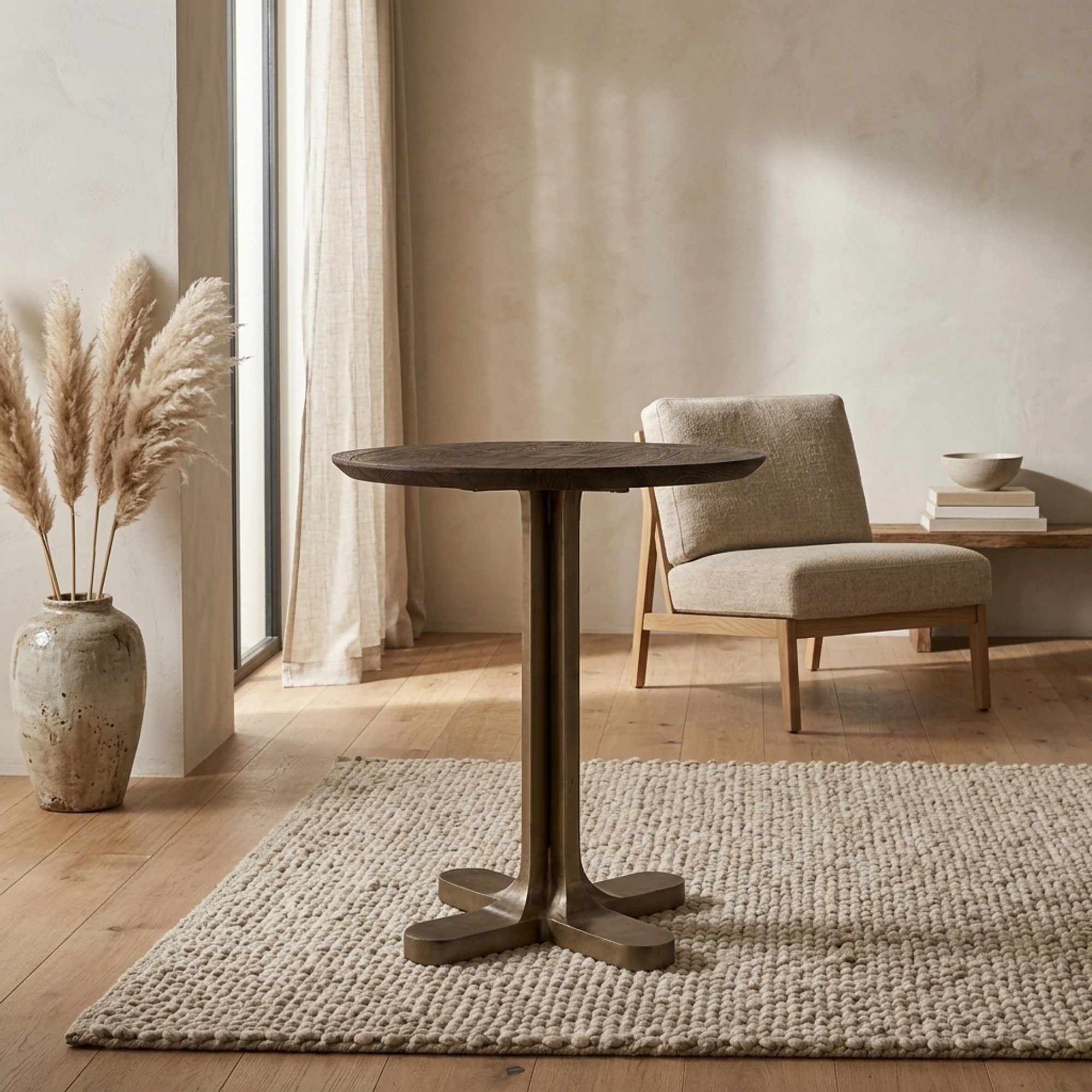 Revelin Bistro Table Dark Brown 75Ø - Richmond Interiors
