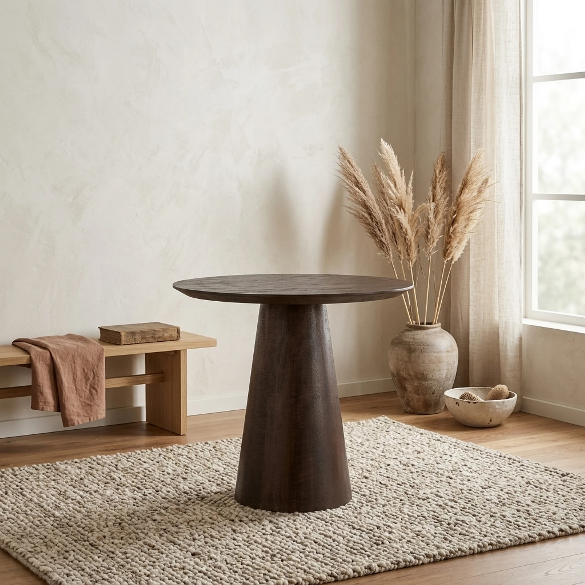 Bistrotafel Willow dark brown 80Ø - Richmond Interiors
