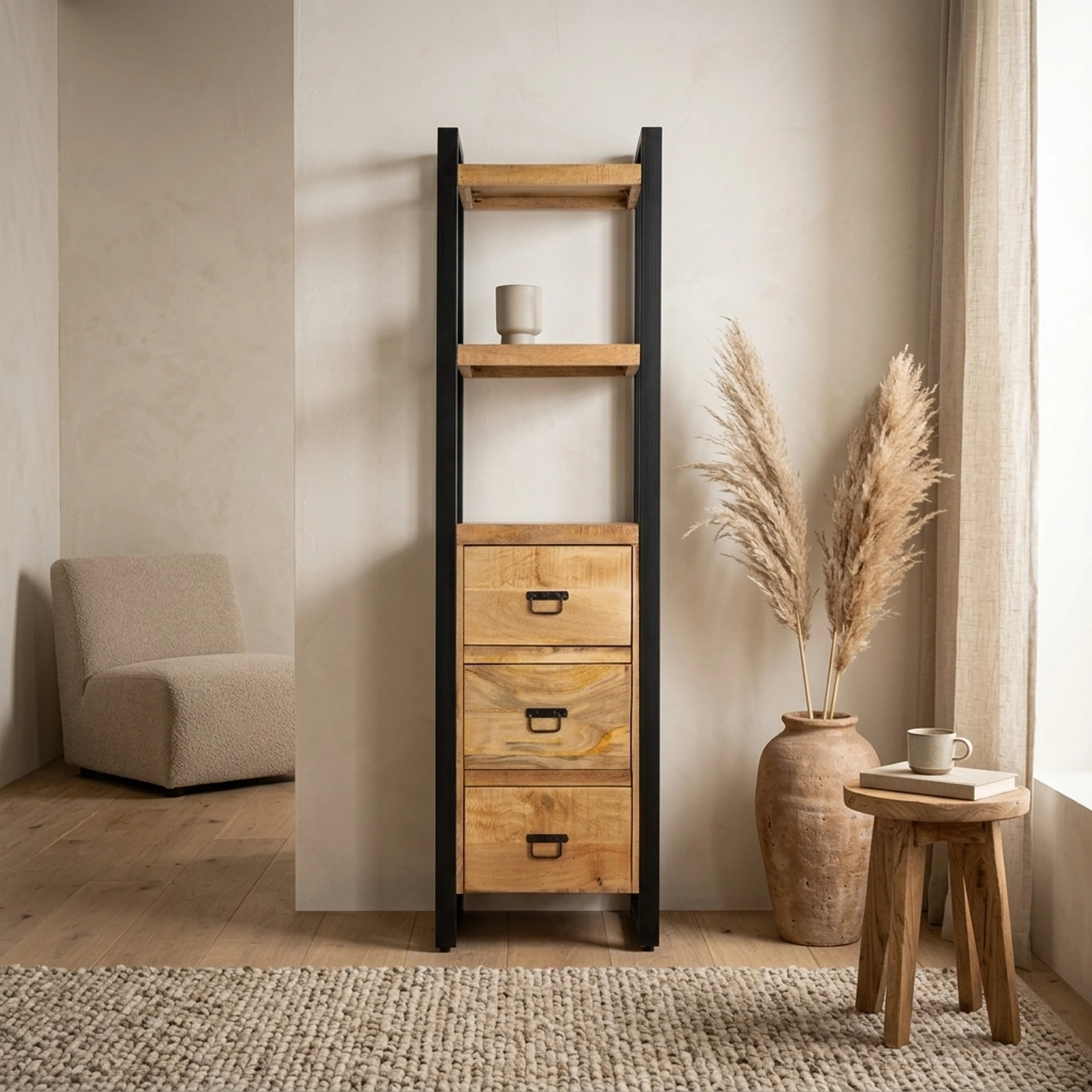 Bücherregal Britt mit Schubladen - Benoa