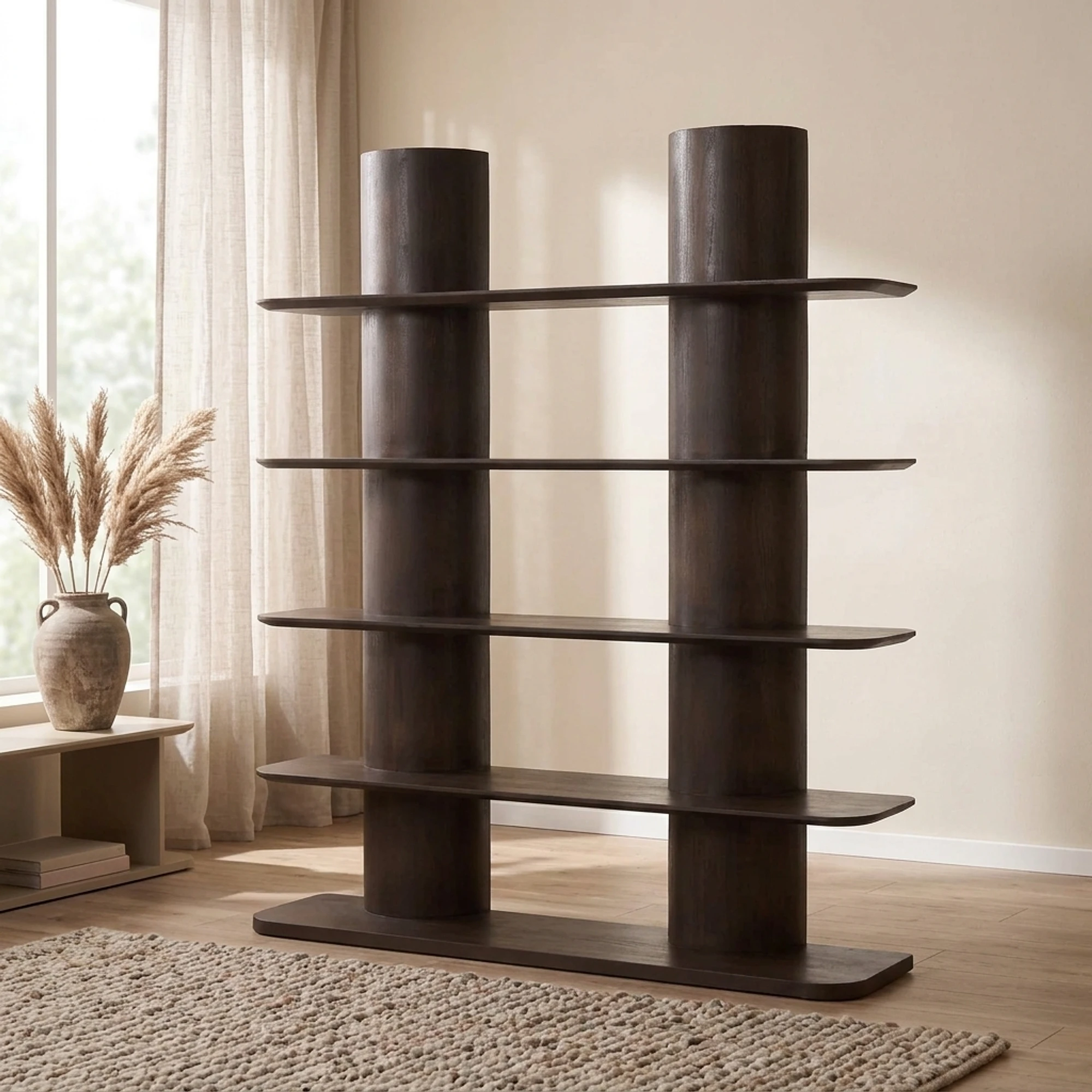 Bücherregal Finn Mangoholz Braun 180 cm - Starfurn