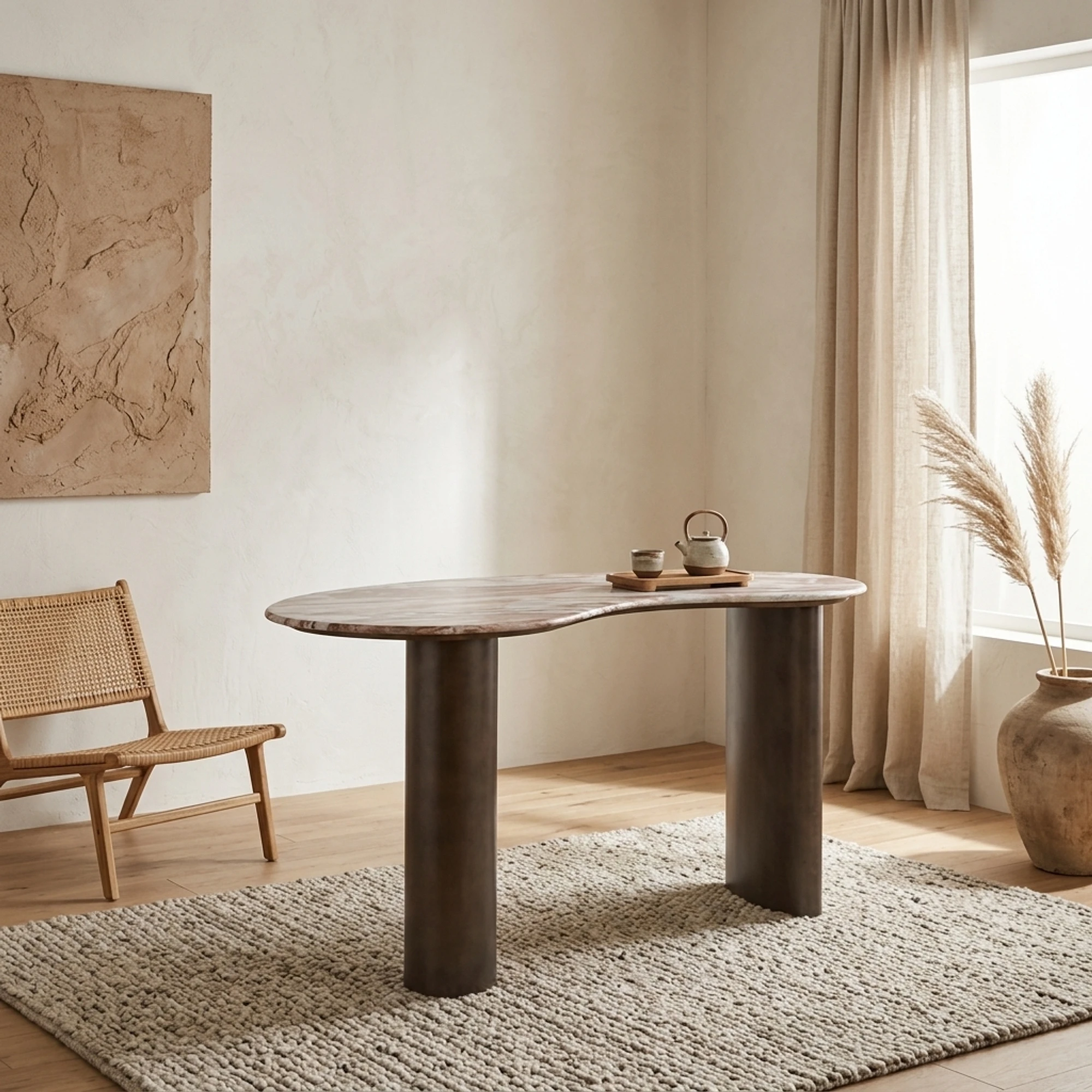 Schreibtisch Brando Blush beige - Richmond Interiors