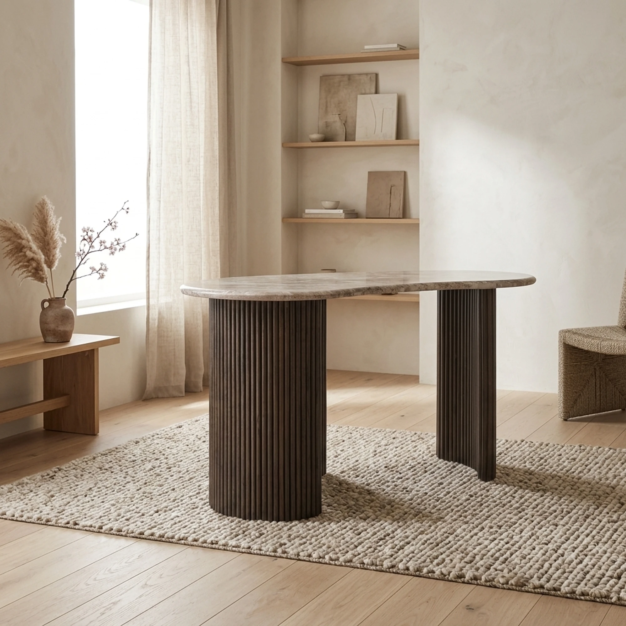Schreibtisch Rashford Blush beige - Richmond Interiors