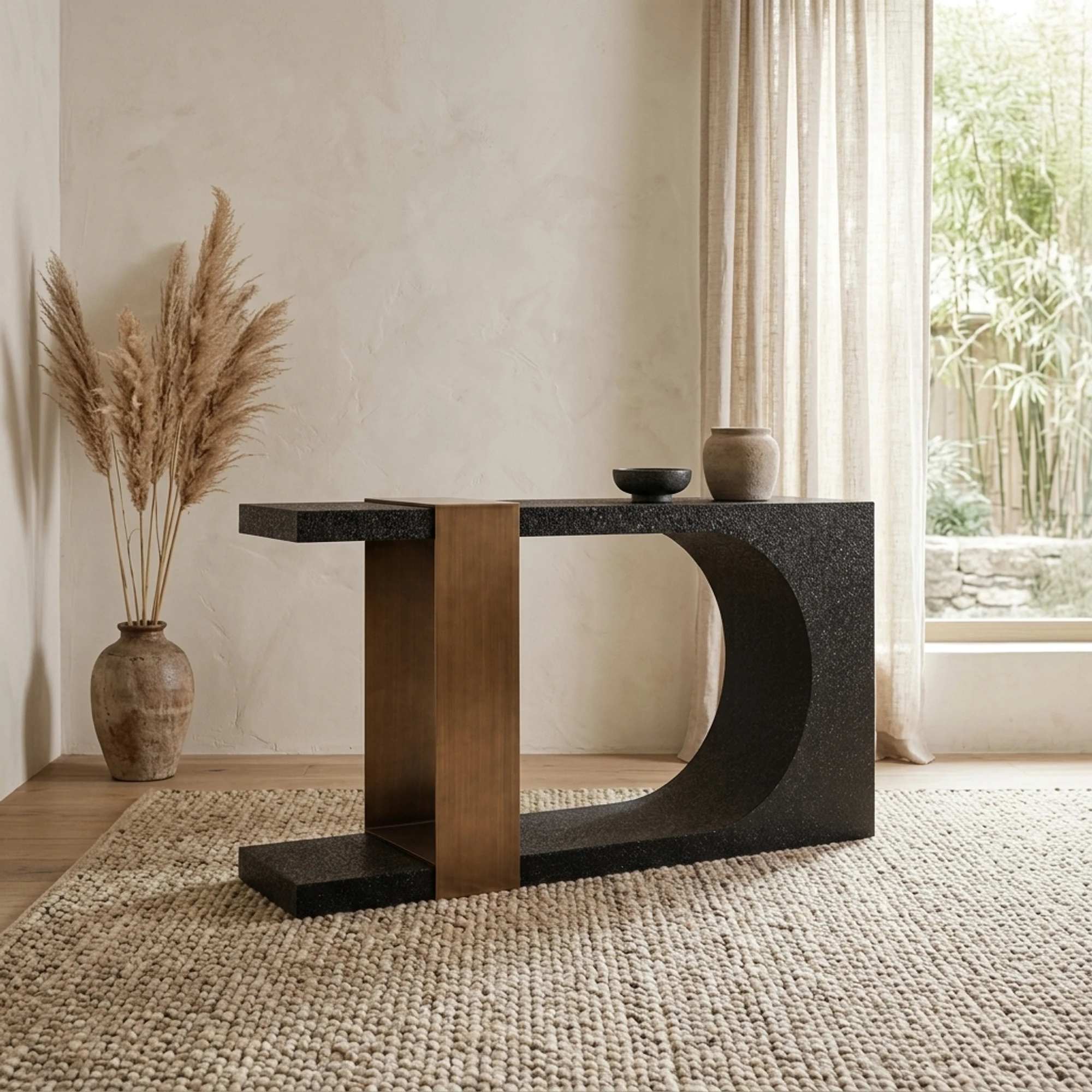 Console Alexander Jones black/gold (Bazel) - Richmond Interiors