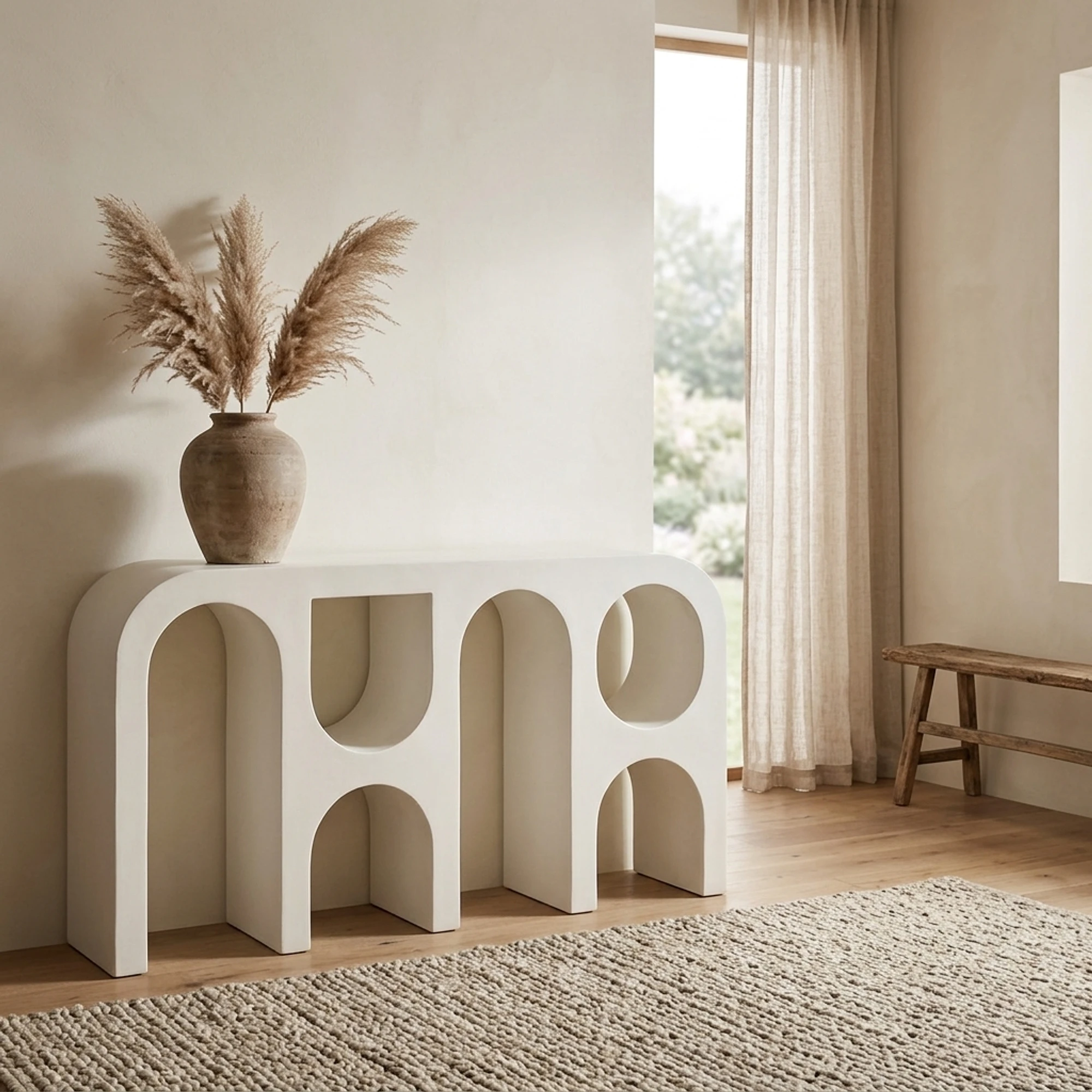 Console Bloomstone white 150 - Richmond Interiors