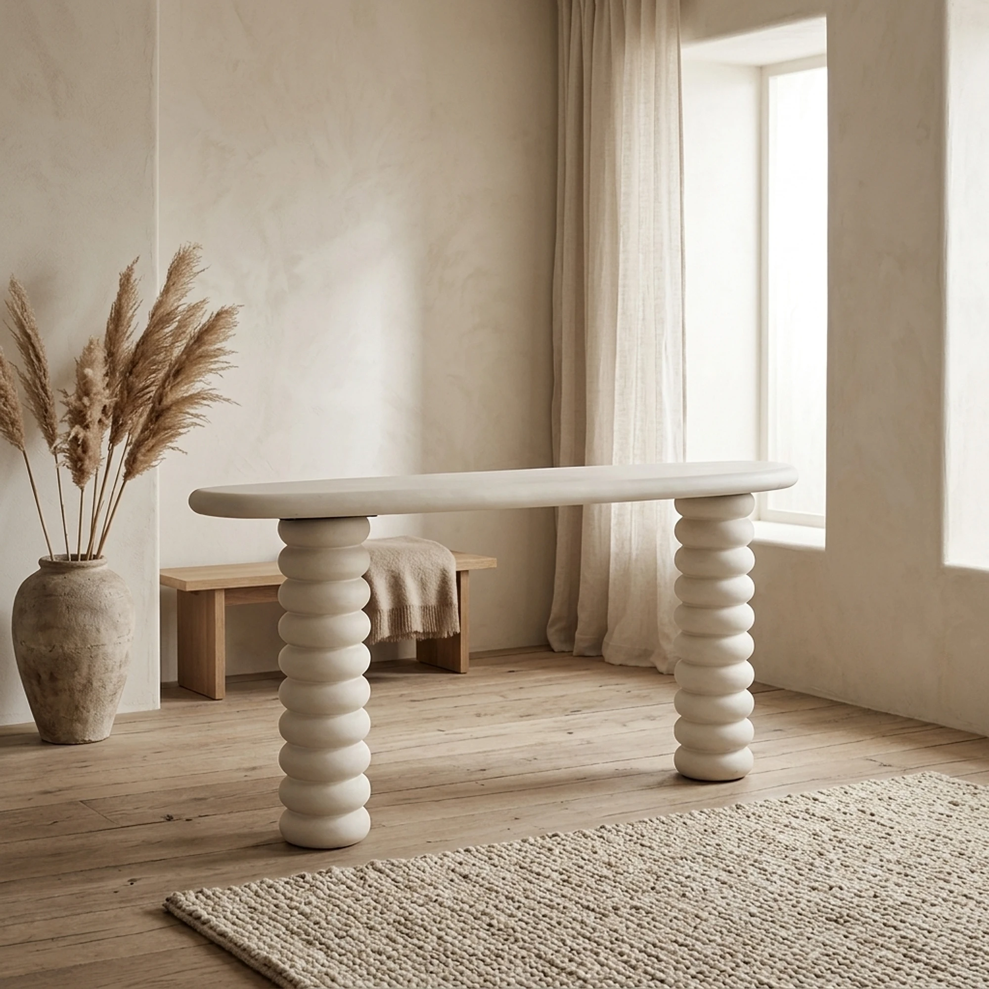 Console Bloomstone white 170 - Richmond Interiors