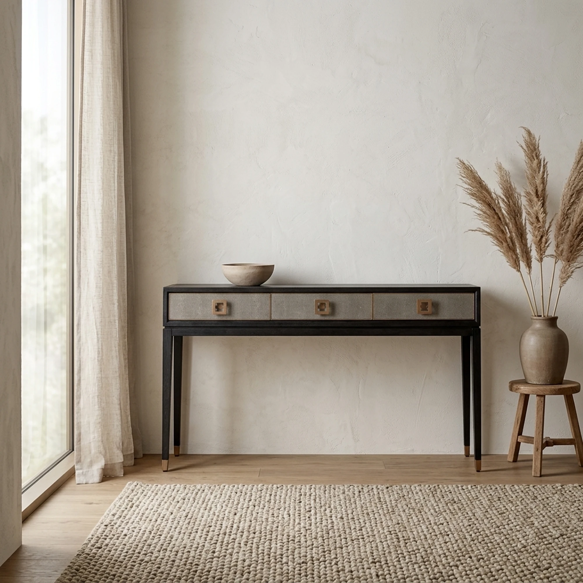 Console Bloomville brass shagreen - Richmond Interiors