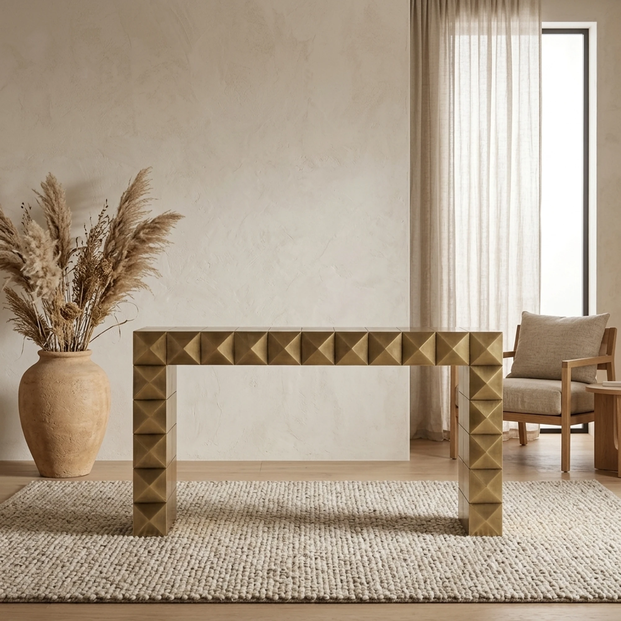 Console Collada brushed gold - Richmond Interiors