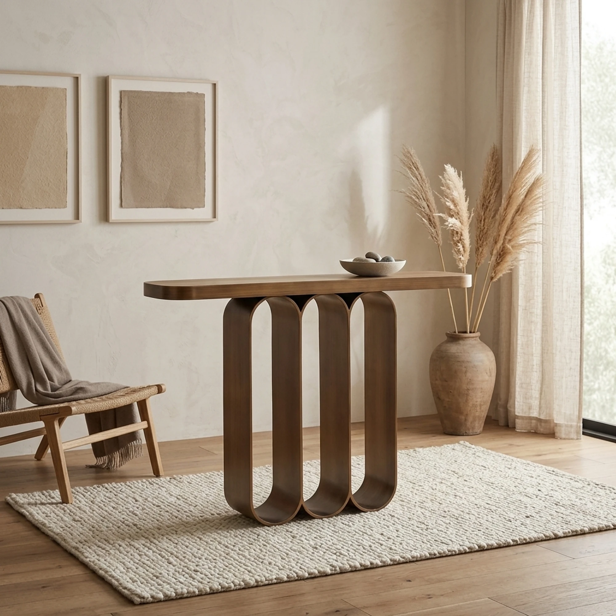 Console Locarno brushed gold - Richmond Interiors