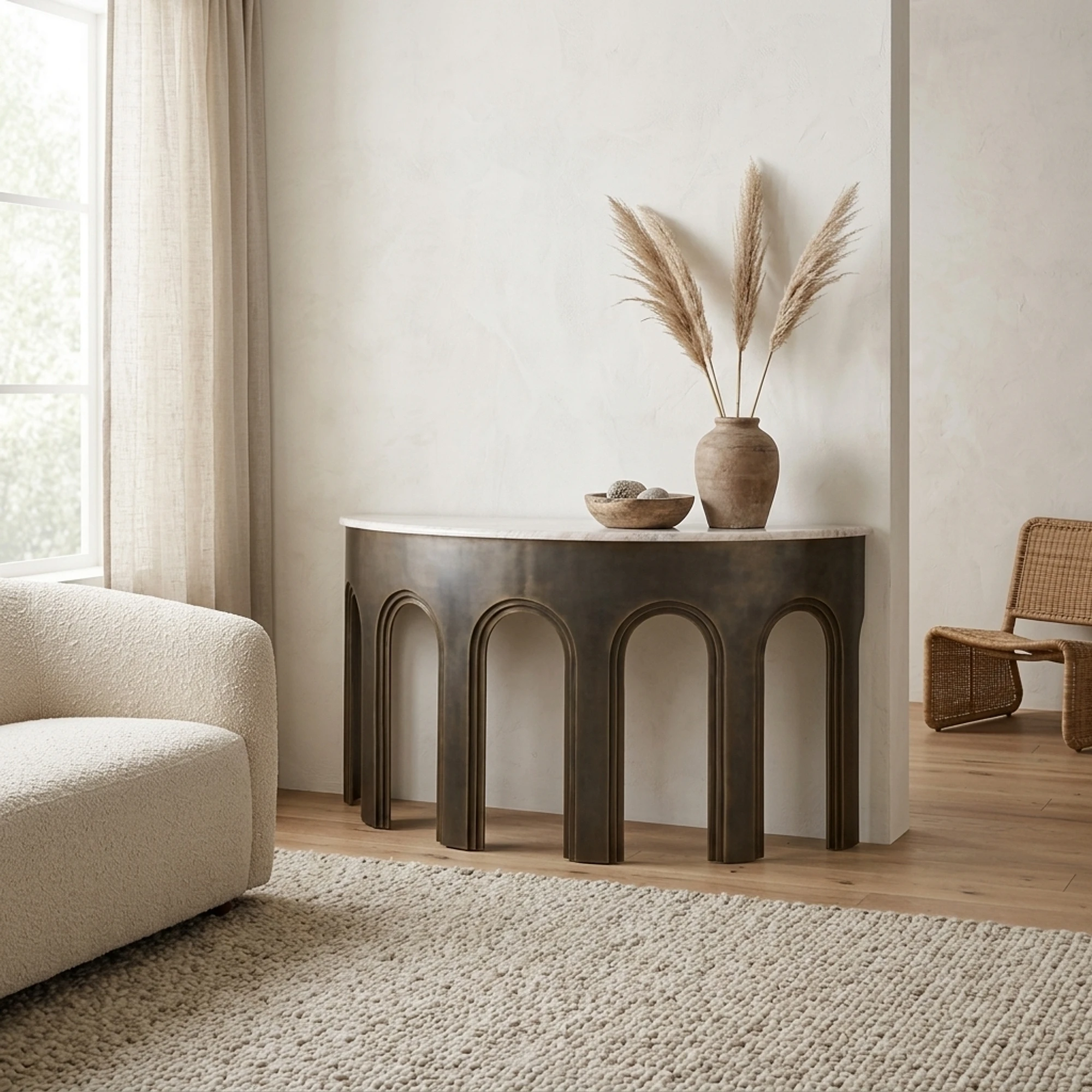 Console Sanchis brass antique - Richmond Interiors
