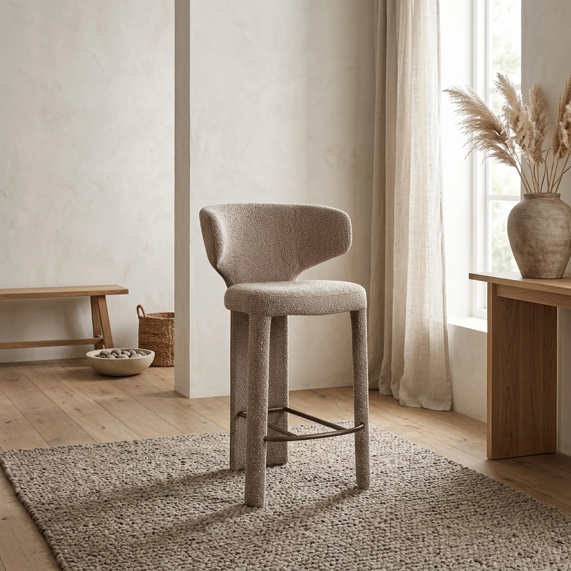 Counterstoel Viola mocca chunky - Richmond Interiors
