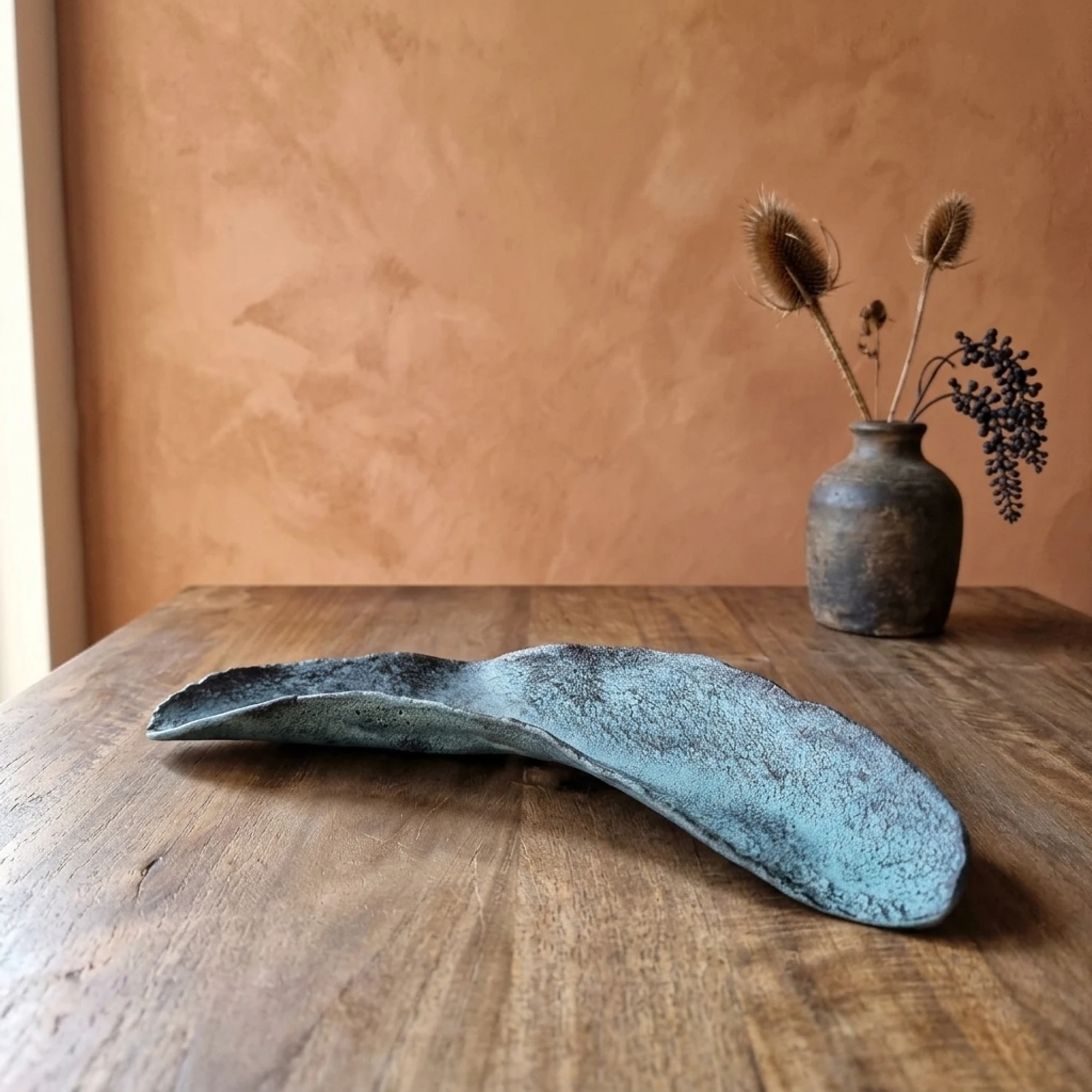 Dienblad Decoratief Blauw Patina - Benoa