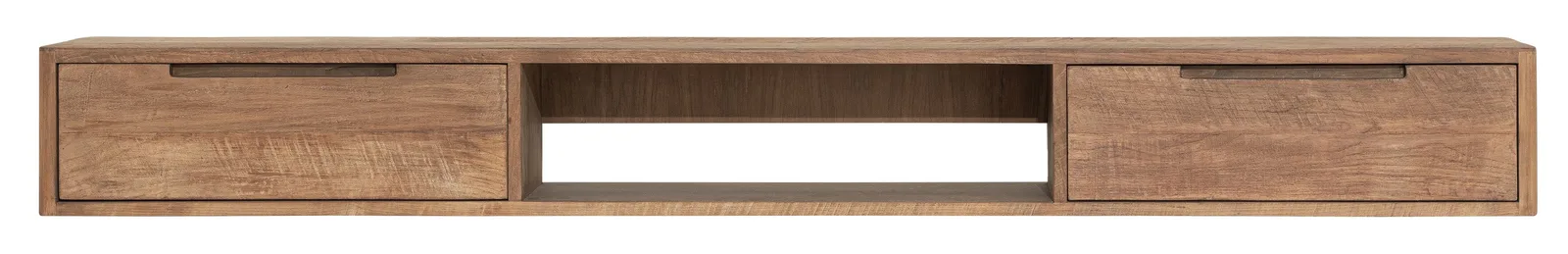 Tv-meubel Bliss No.1 zwevend klein op een witte achtergrond, frontaal genomen - DTP Home