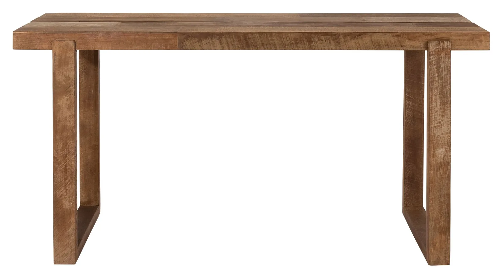 Bureau Icon op een witte achtergrond, frontaal genomen met de houten poten en het blad duidelijk zichtbaar - DTP Home
