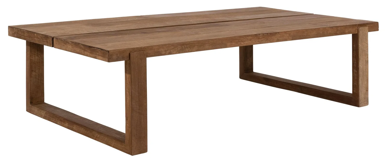 Couchtisch Icon von DTP Home, ein rechteckiger Holztisch mit zwei breiten Beinen auf weißem Hintergrund