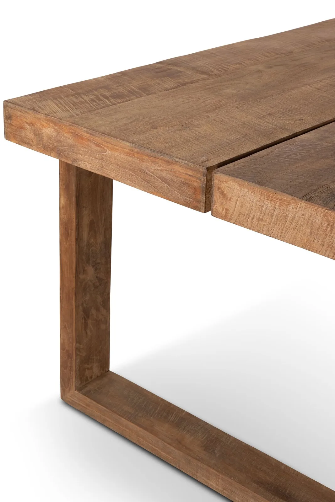 Nahaufnahme des Esstisch Icon, mit den Holzbeinen und der Tischplatte mit sichtbarer Holzmaserung - DTP Home
