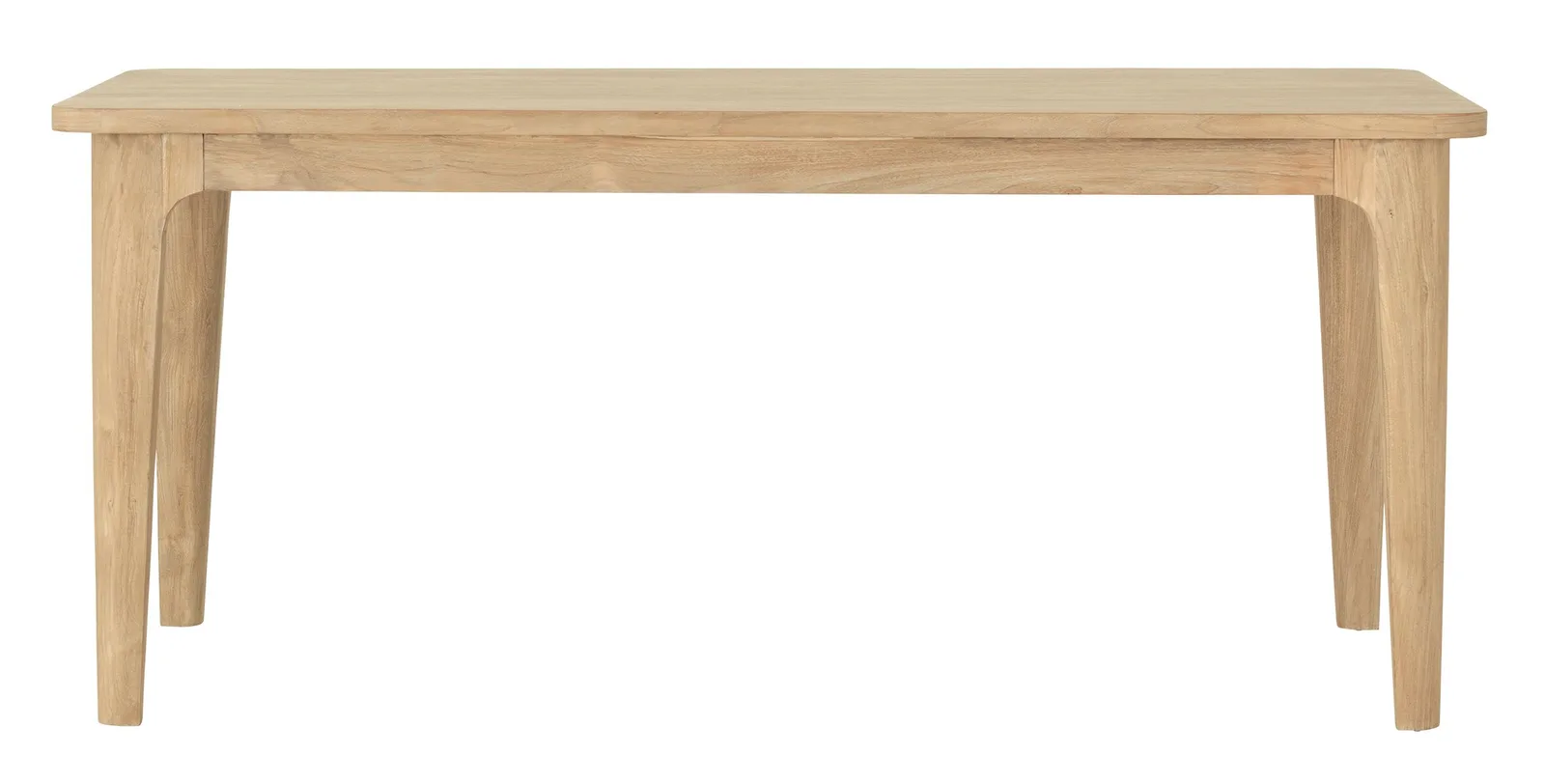 Esstisch Forte von DTP Home, ein rechteckiger Holztisch mit vier schrägen Beinen auf weißem Hintergrund