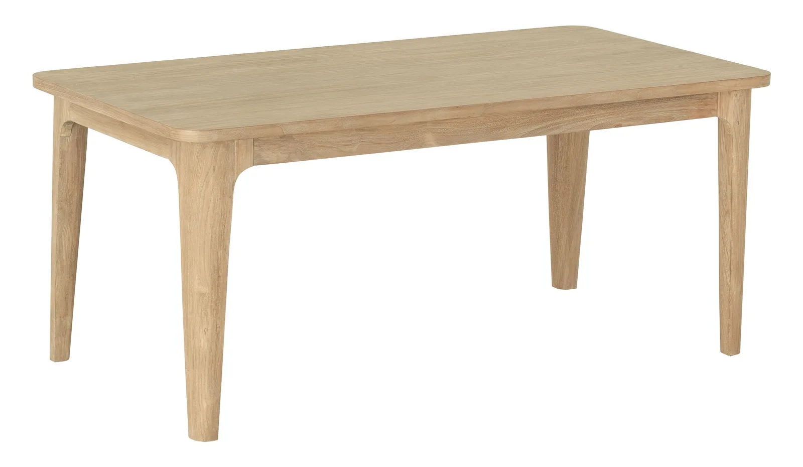 Esstisch Forte von DTP Home, ein Holztisch mit vier Beinen auf weißem Hintergrund