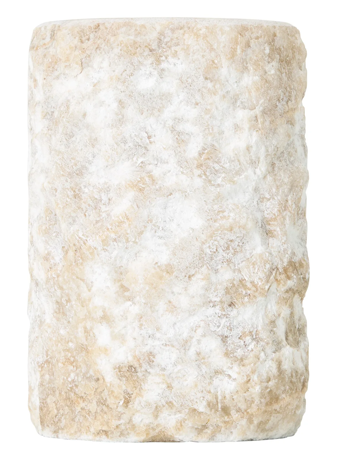 Vase Apollo Nahaufnahme auf weißem Hintergrund, mit einer rauen, natürlichen Textur - MUST Living