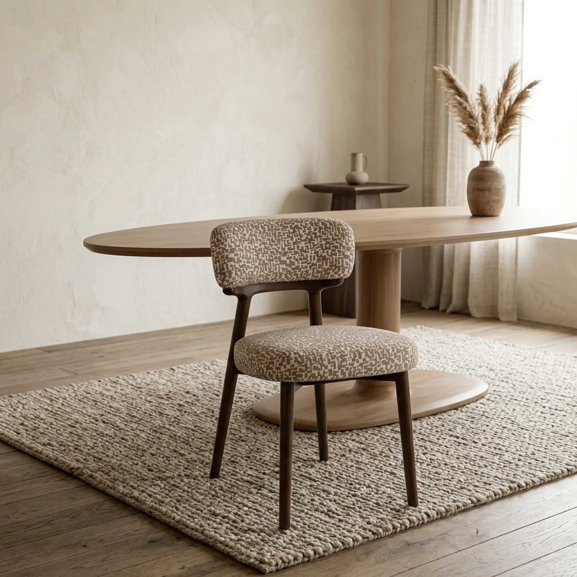 Eetkamerstoel Basker natural geo (set van 2) - Richmond Interiors