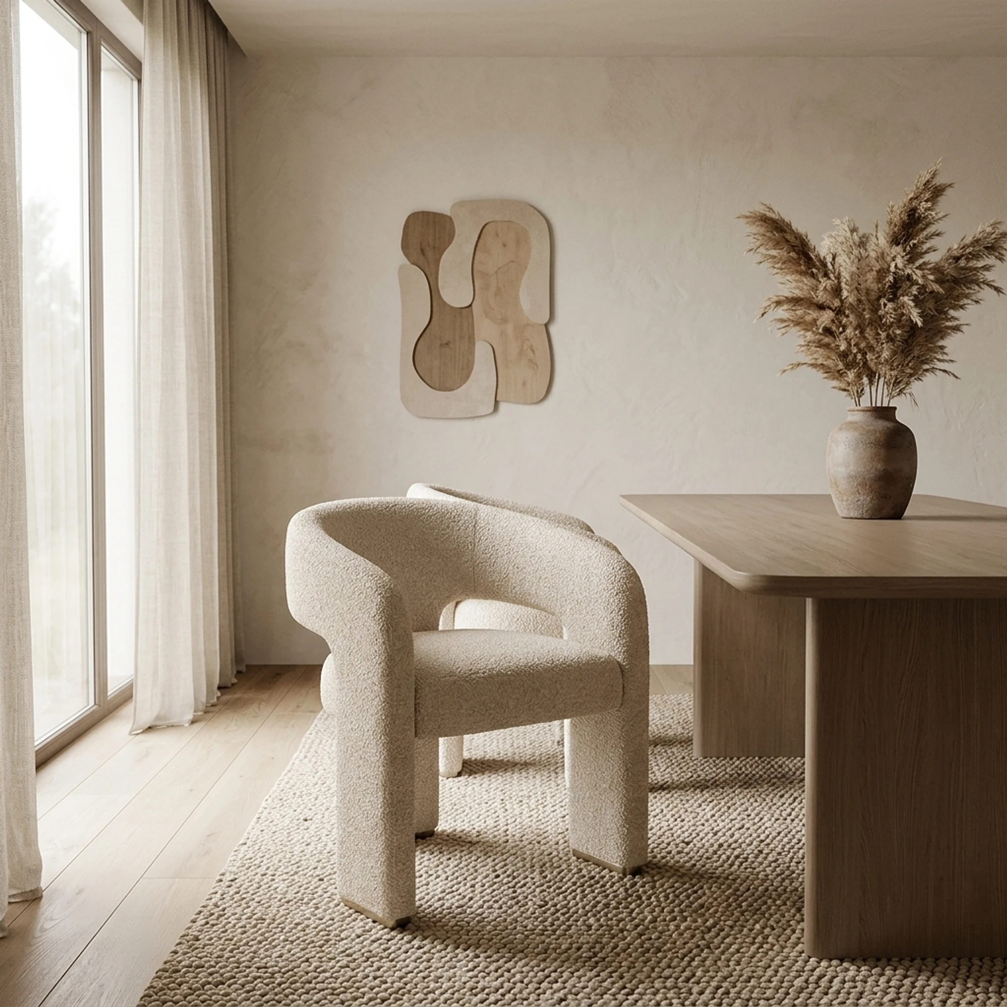 Dining chair Belle lovely cream fire retardant - Richmond Interiors