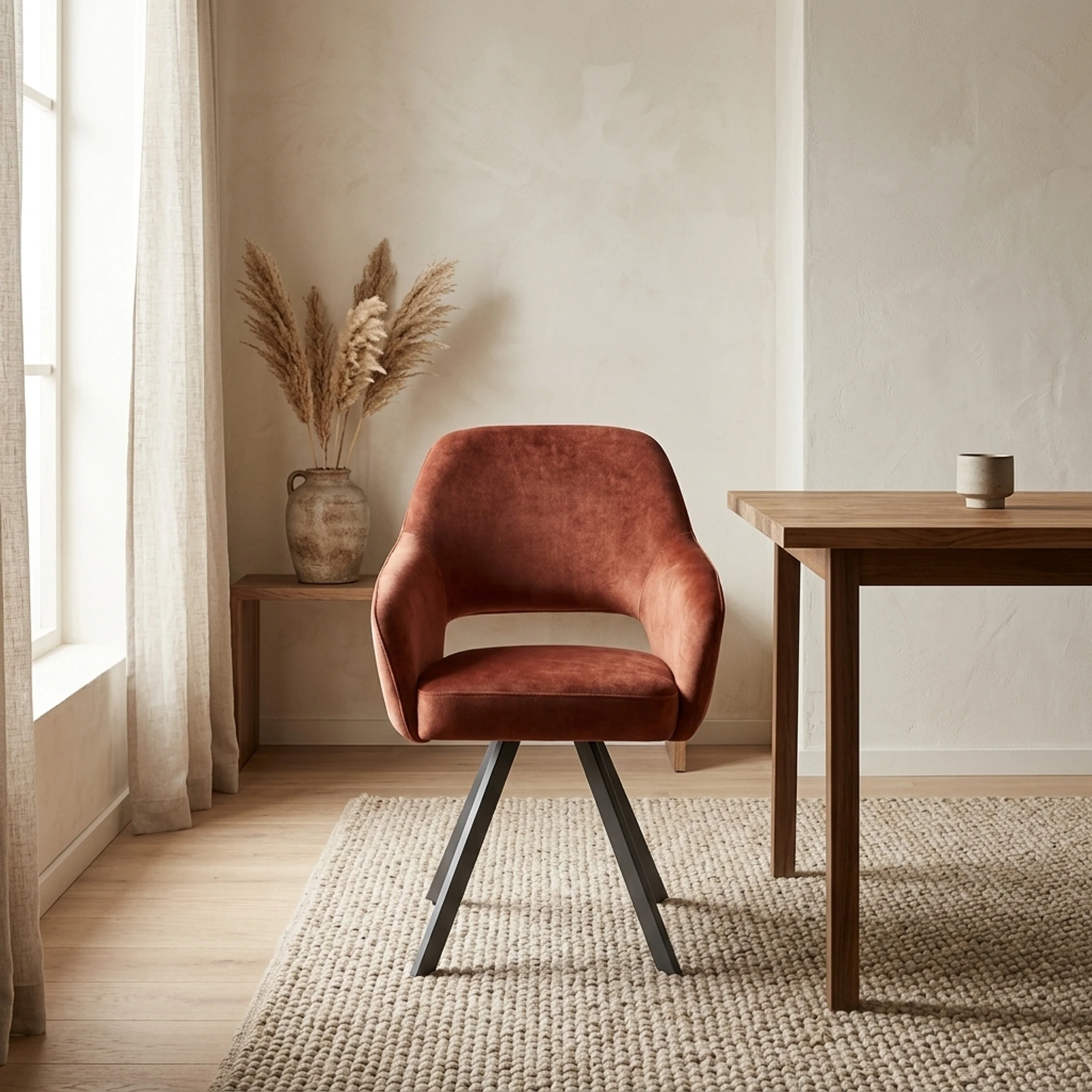 Esszimmerstuhl Emilie Adore 24 Terracotta - Benoa
