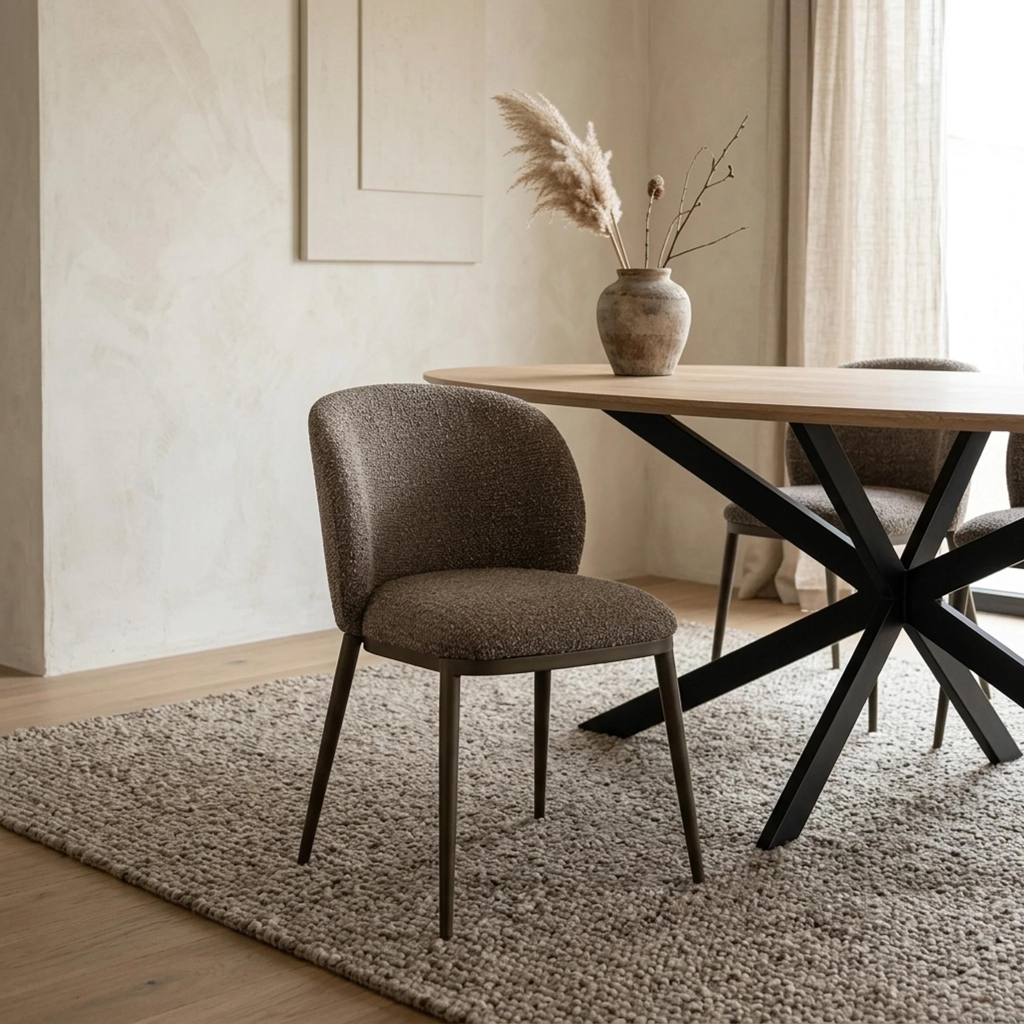 Eetkamerstoel Gandy brown chunky - Richmond Interiors