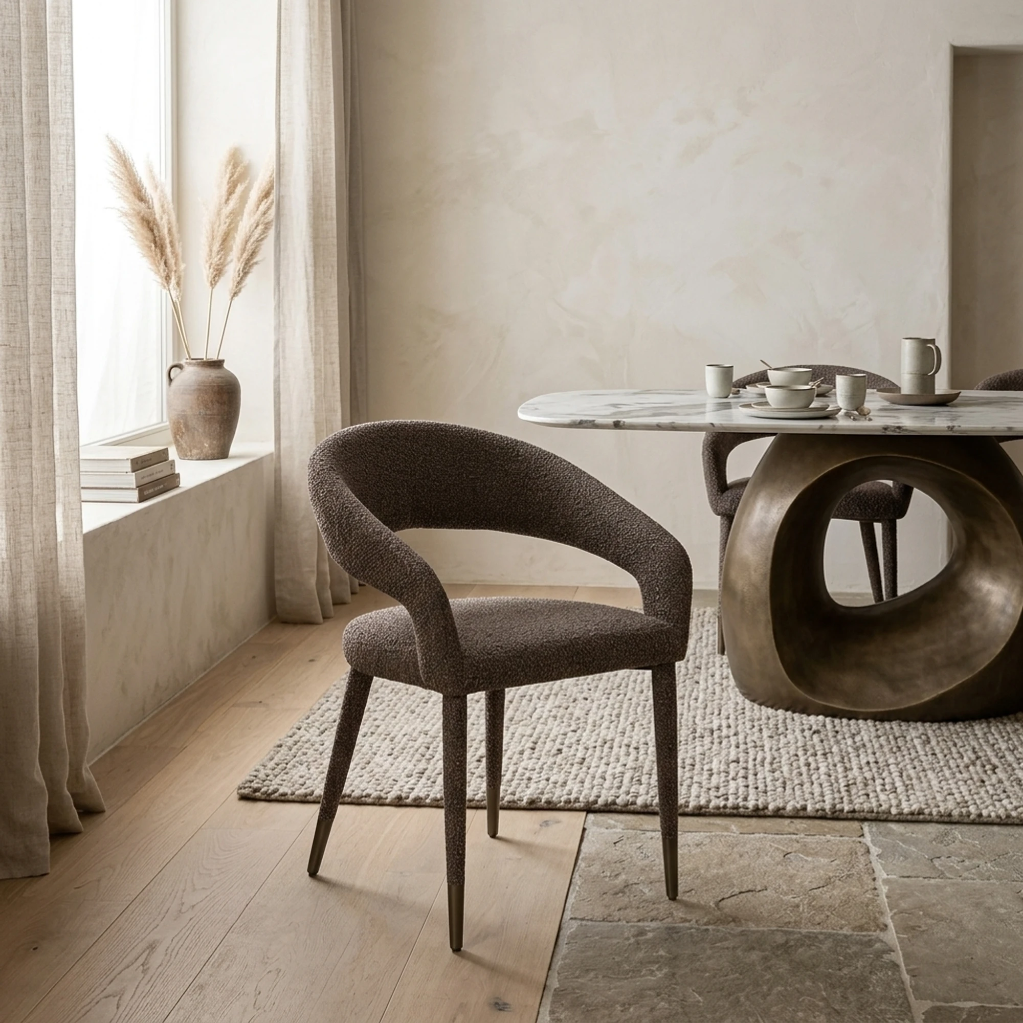 Dining chair Gia brown chunky - Richmond Interiors