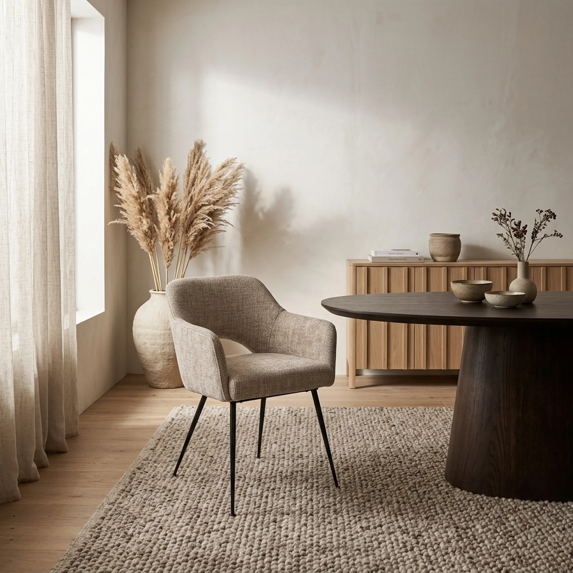 Dining Chair Jenthe renegade desert flame retardant (Metaal|Schuim) - Richmond Interiors