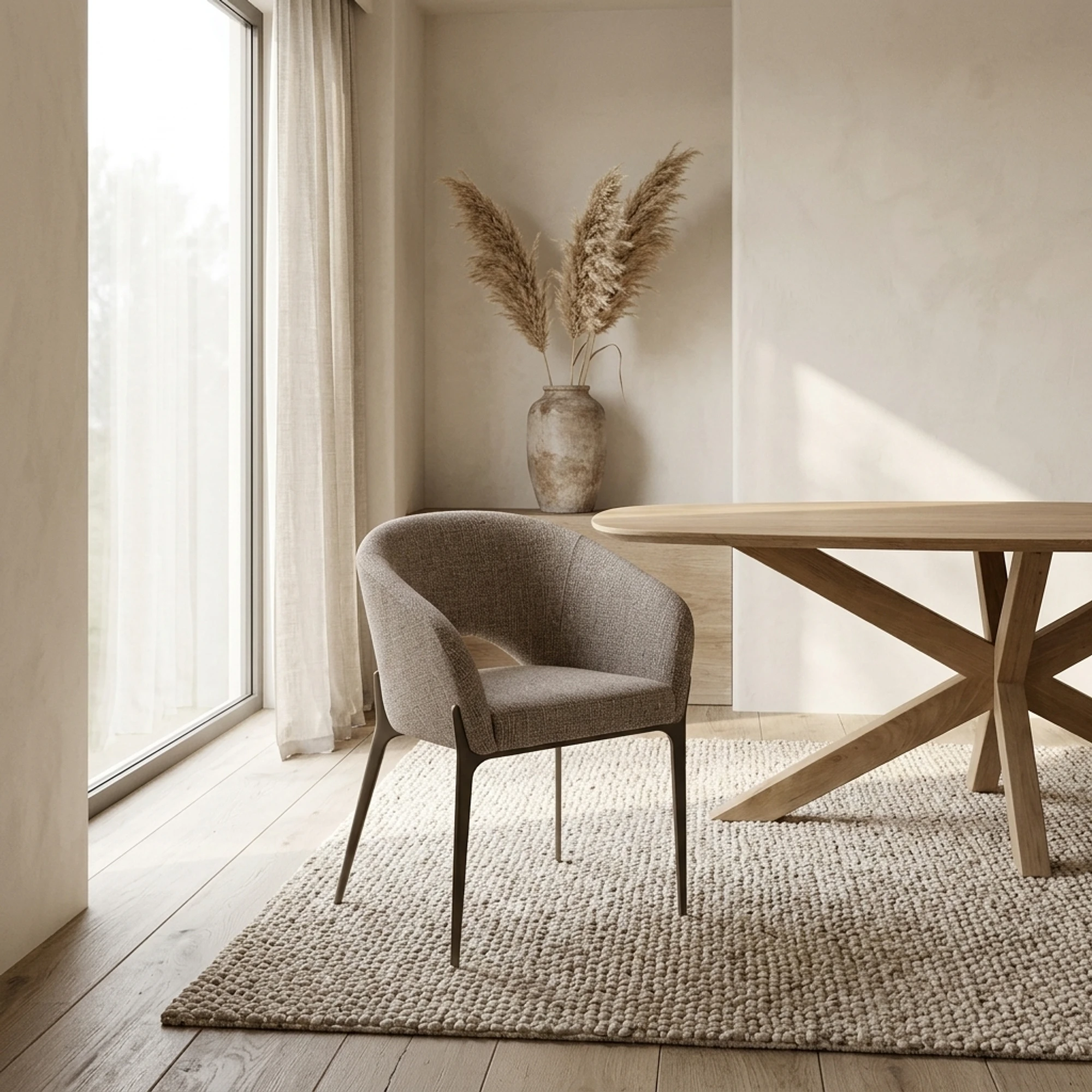 Esszimmerstuhl Kenzi brown tweed - Richmond Interiors