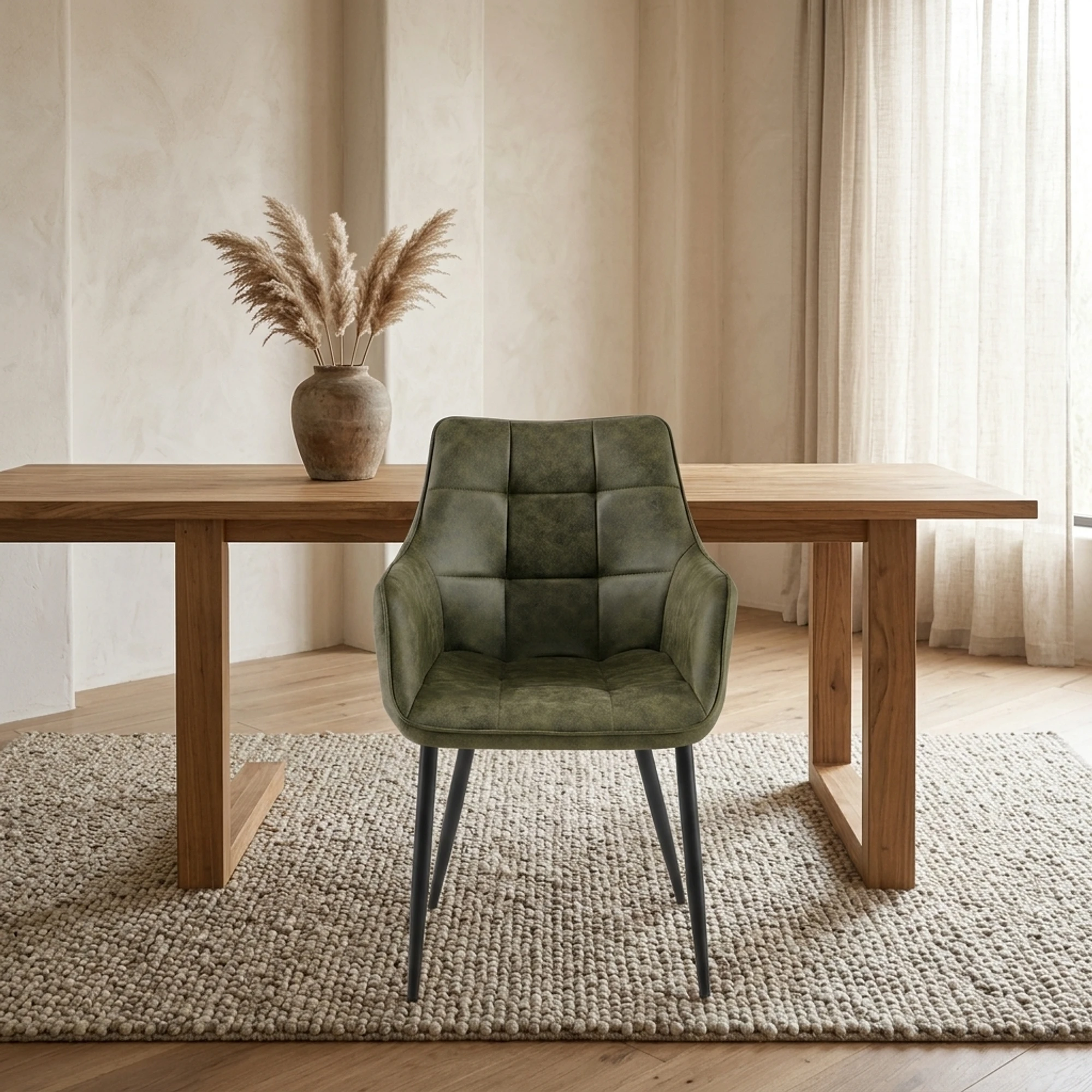 Dining Chair Lucille Arm CEP 04 Army Green - Benoa