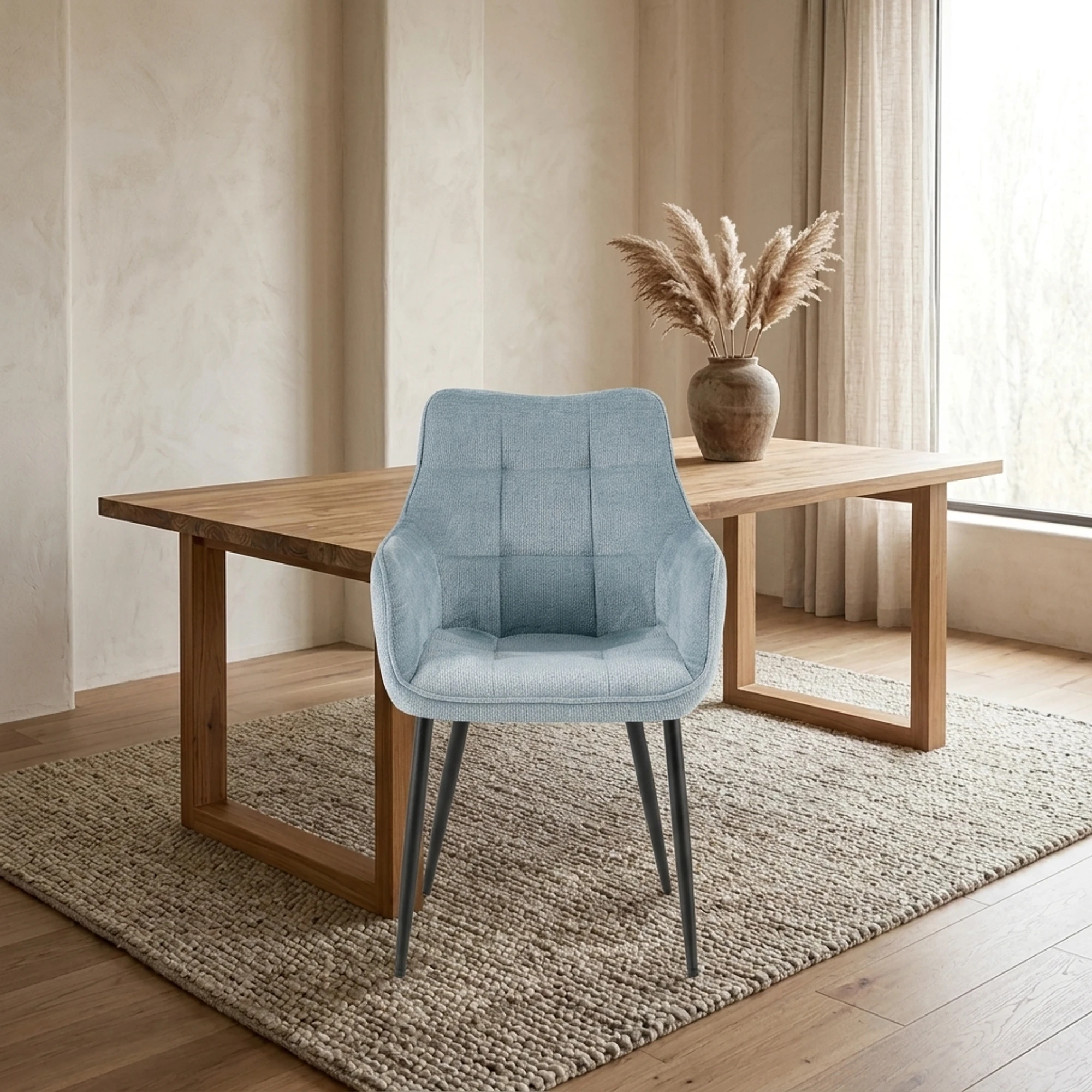Esszimmerstuhl Lucille Arm Perfect Harmony 72 Hellblau - Benoa