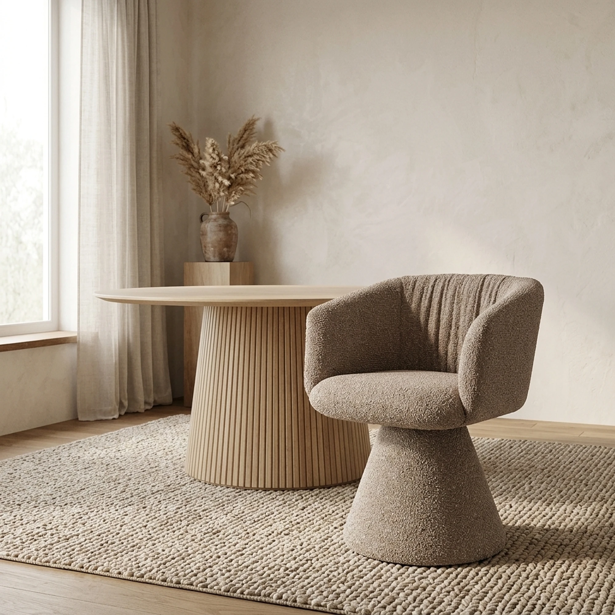 Esszimmerstuhl Madeline mocca chunky drehbar - Richmond Interiors