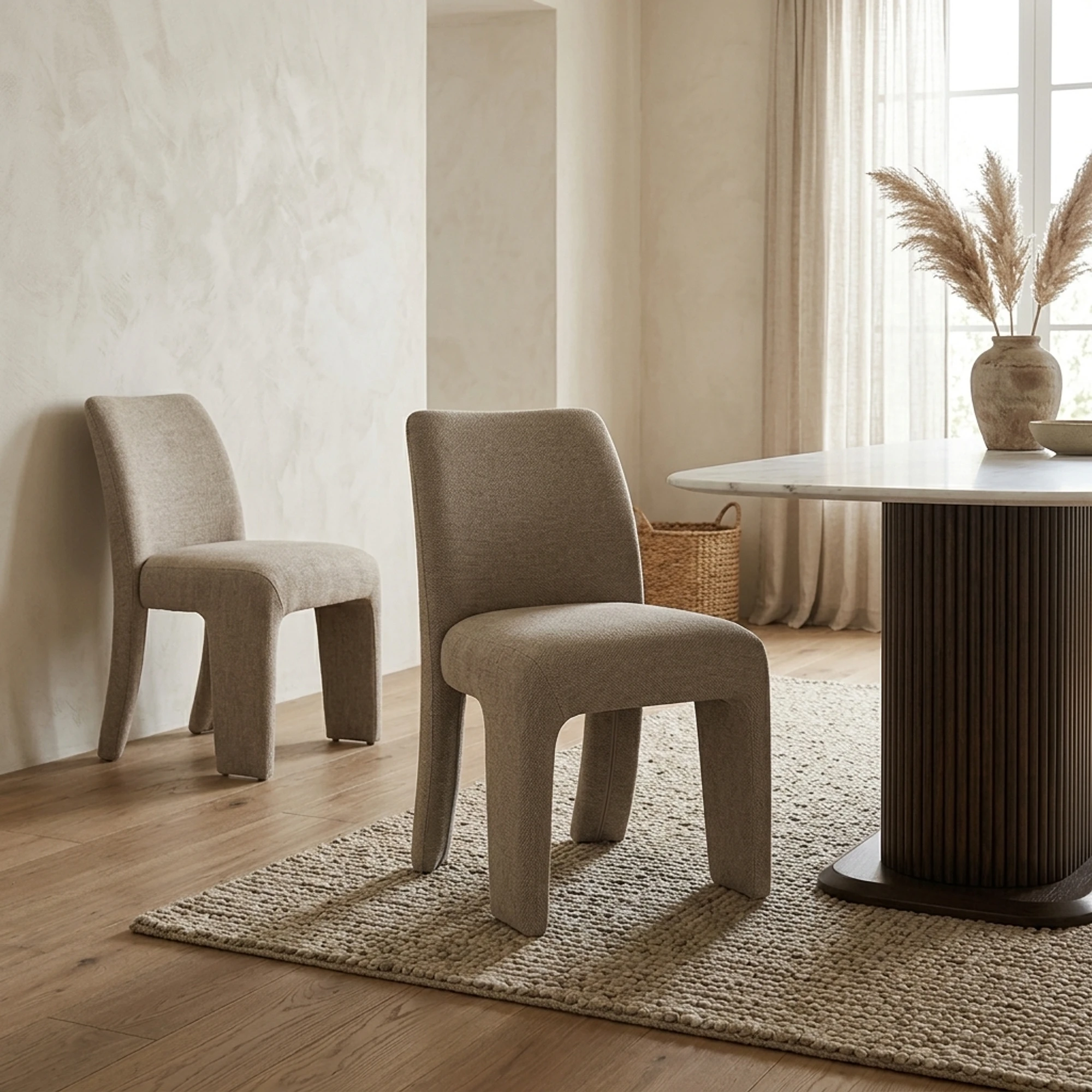 Eetkamerstoel Maya natural softweave (set van 2) - Richmond Interiors