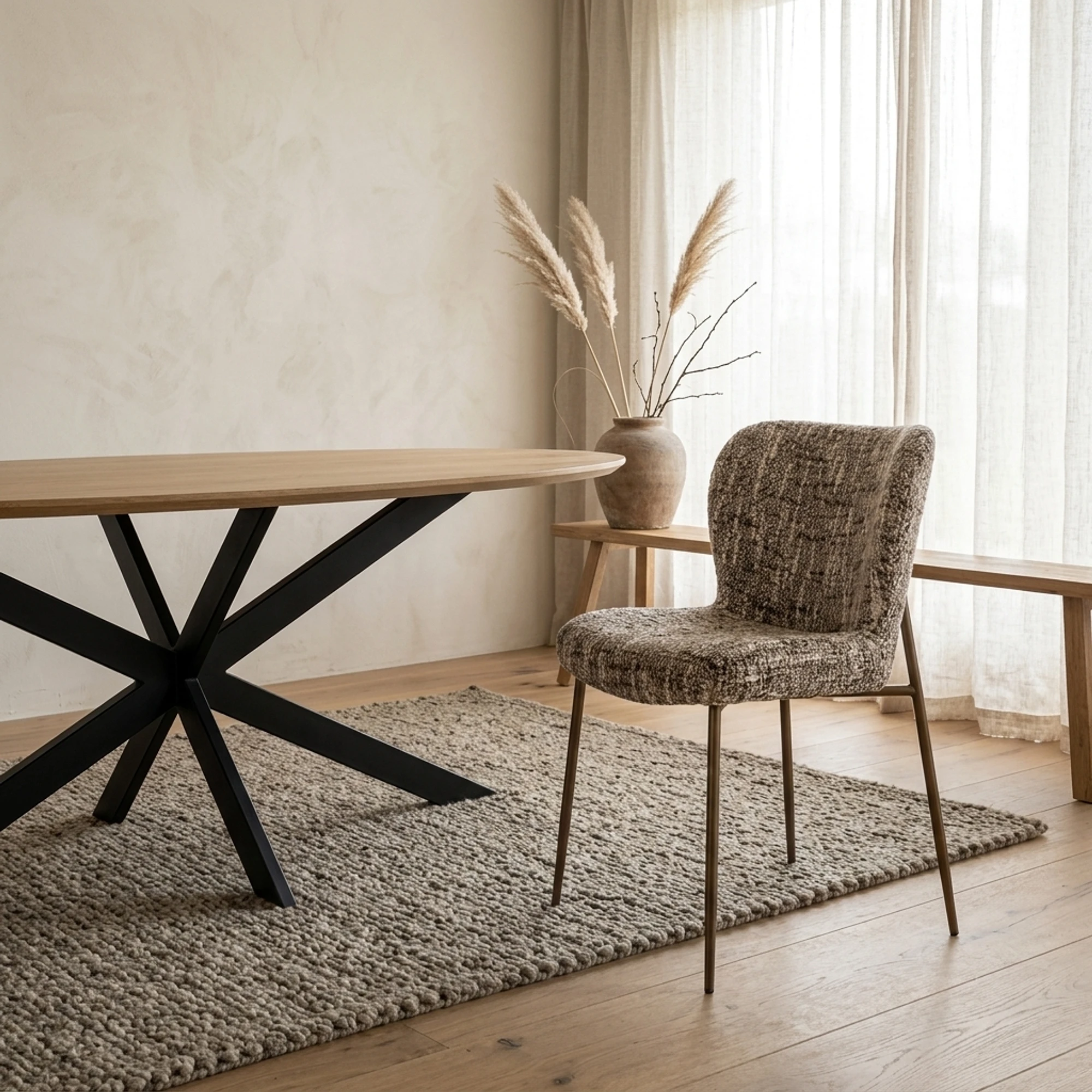 Odarby dining chair brown omara (set of 2) - Richmond Interiors