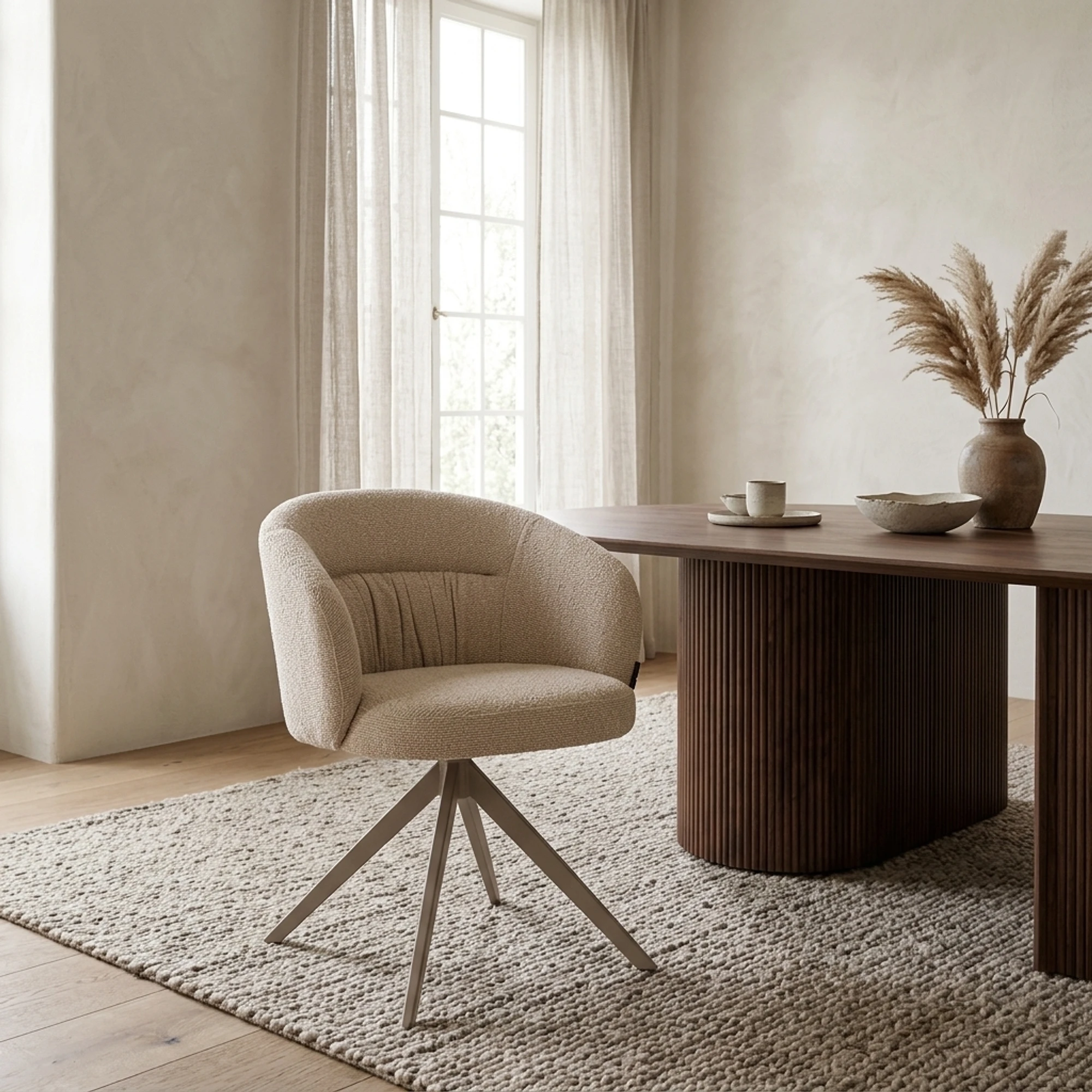 Esszimmerstuhl Olivia biscotti drehbar - Richmond Interiors