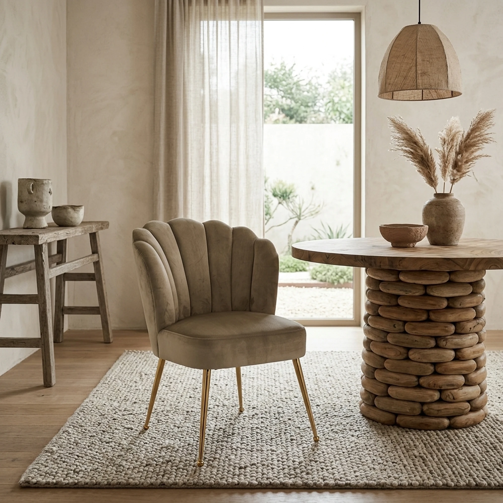 Esszimmerstuhl Pippa khaki velvet - Richmond Interiors