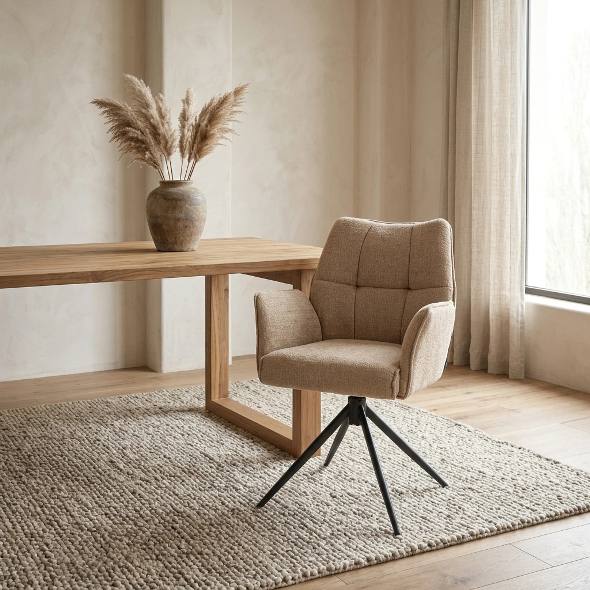 Dining Chair Sem Tresor 31 Light Brown - Benoa