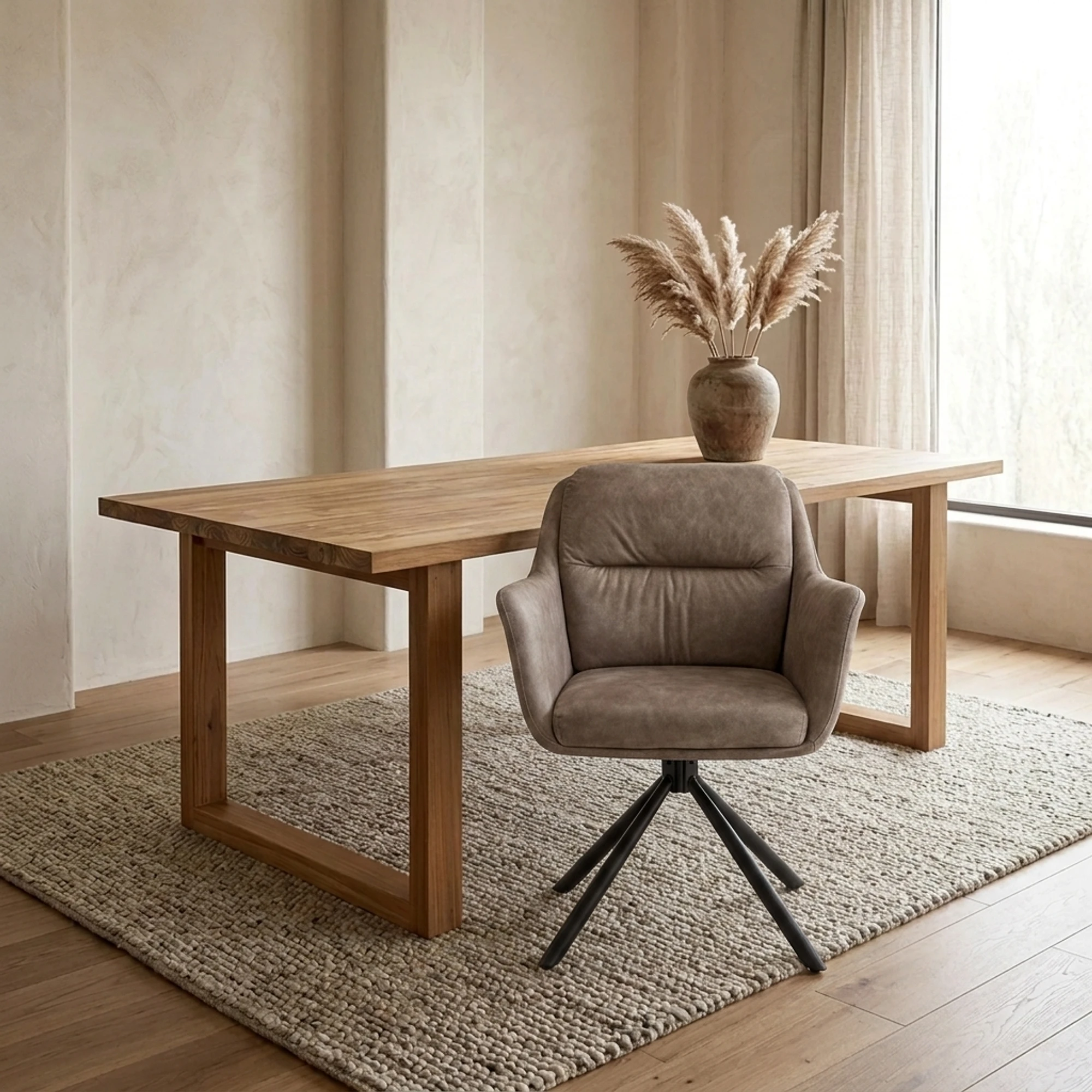 Talas Adore 12 Dining Chair Taupe (Textiel) - Benoa