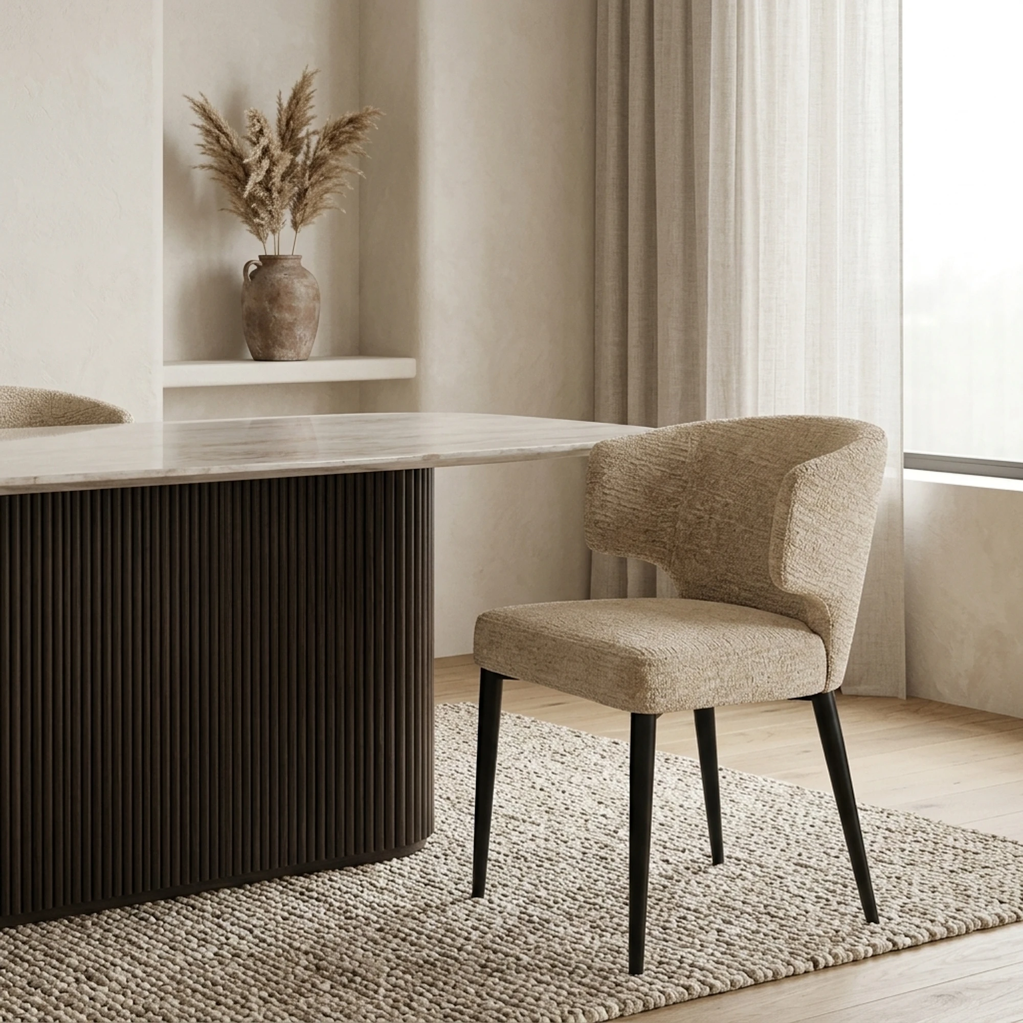 Esszimmerstuhl Taylor desert fusion feuerhemmend - Richmond Interiors