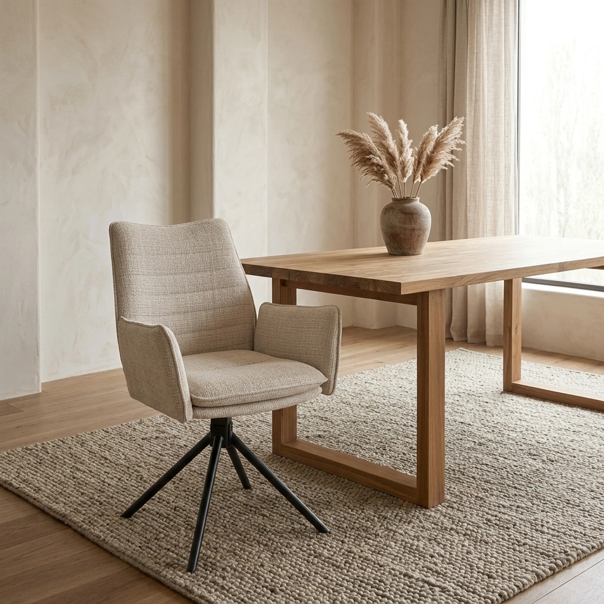 Dining Chair Tim Cremona 02 Light Beige - Benoa