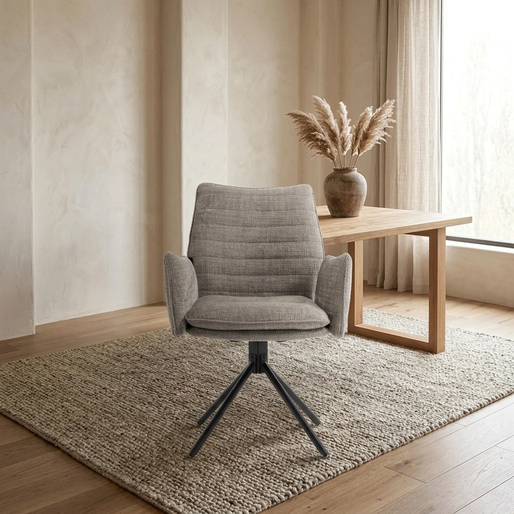 Dining Chair Tim Cremona 85 Concrete Grey - Benoa