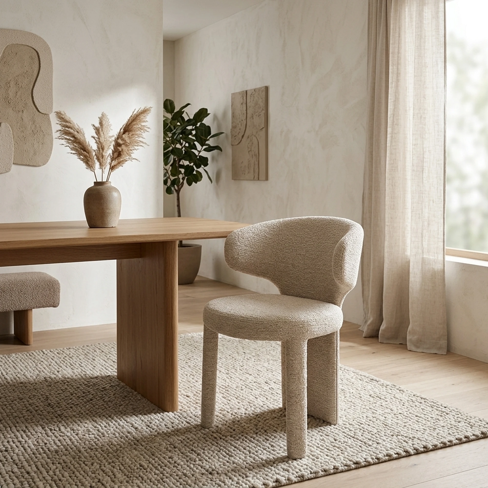 Silla de comedor Viola natural linear - Richmond Interiors