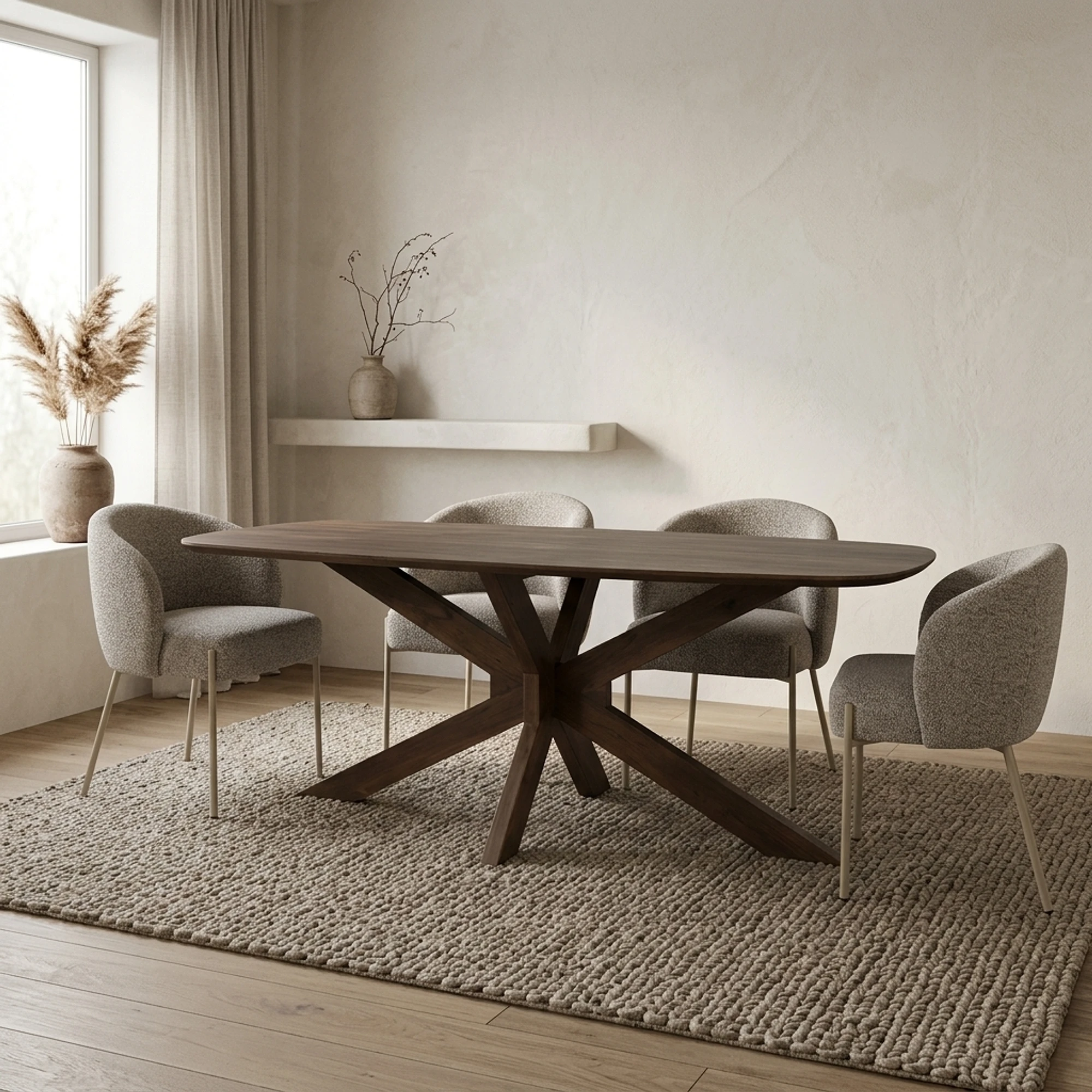 Esstisch Capricorn dänisch oval 160 cm (Marron Brown) - My Sons