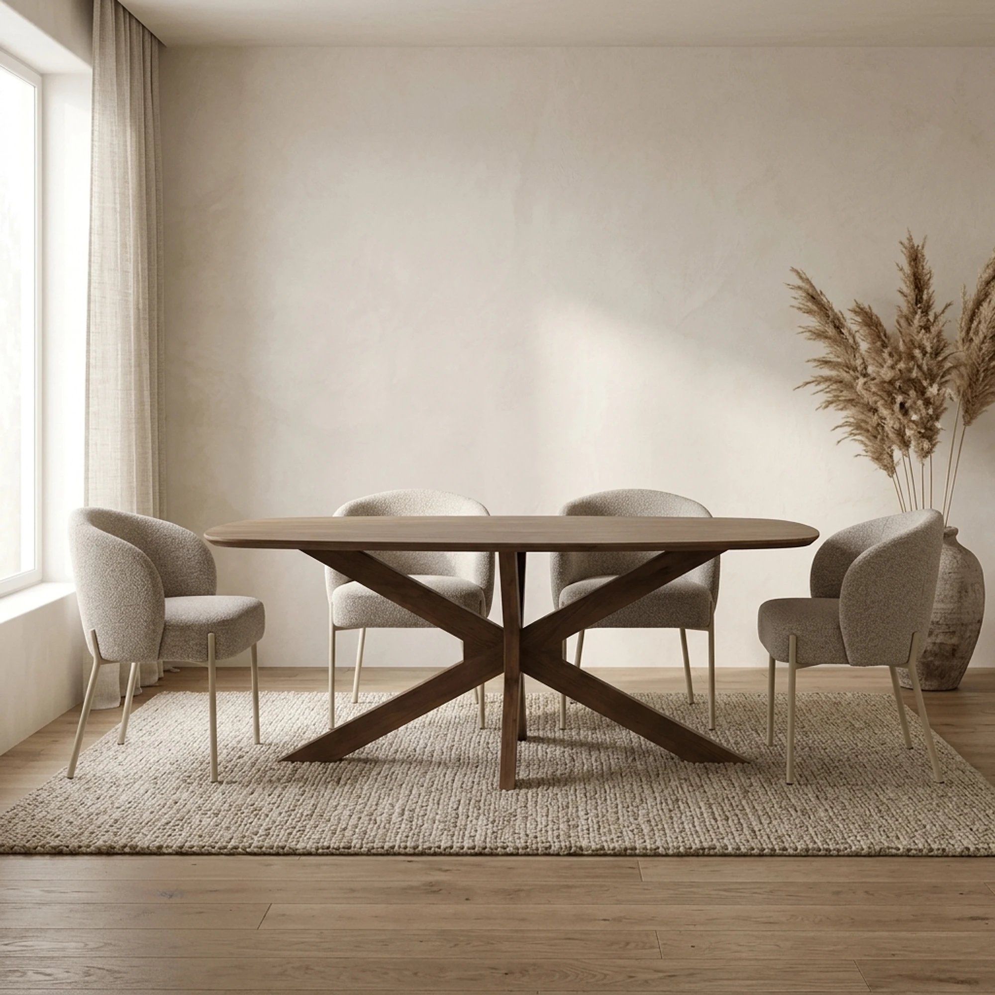 Esstisch Capricorn dänisch oval 220 cm (Marron Brown) - My Sons